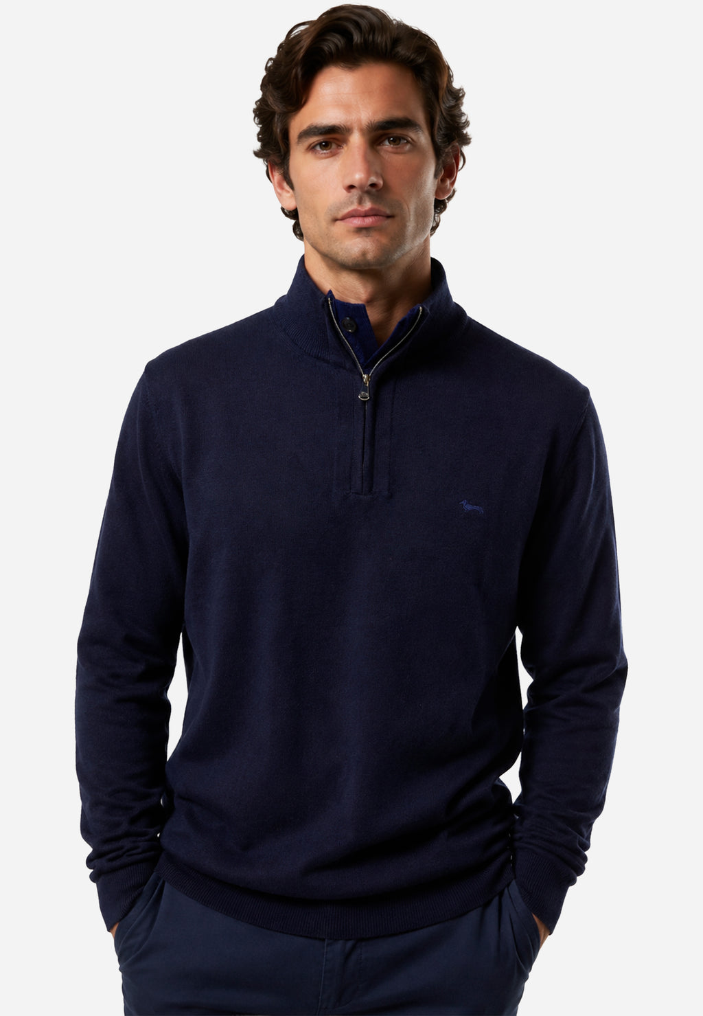 Sweater Azul Marino Atemporal Hombre H&B.
