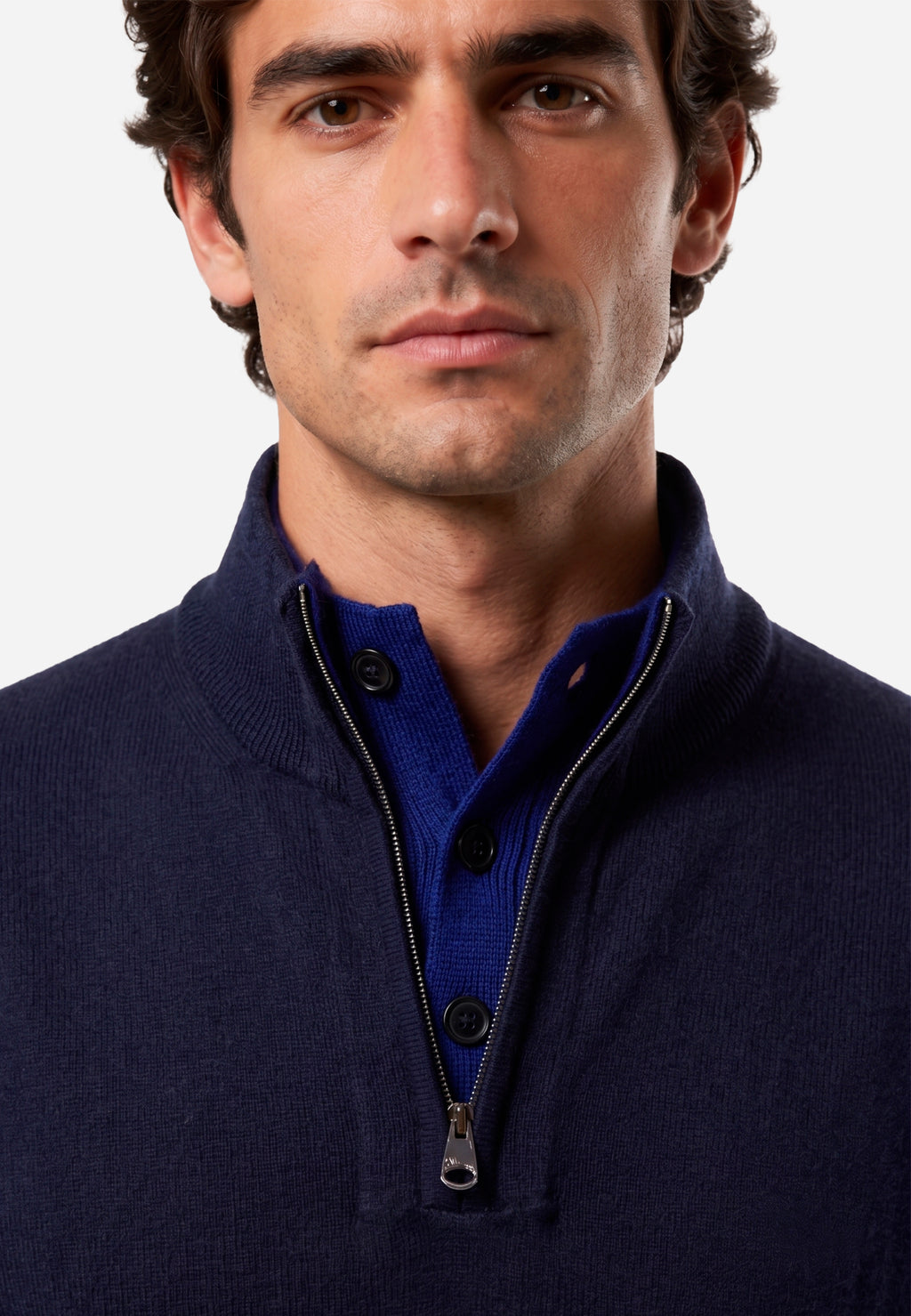 Sweater Azul Marino Atemporal Hombre H&B.