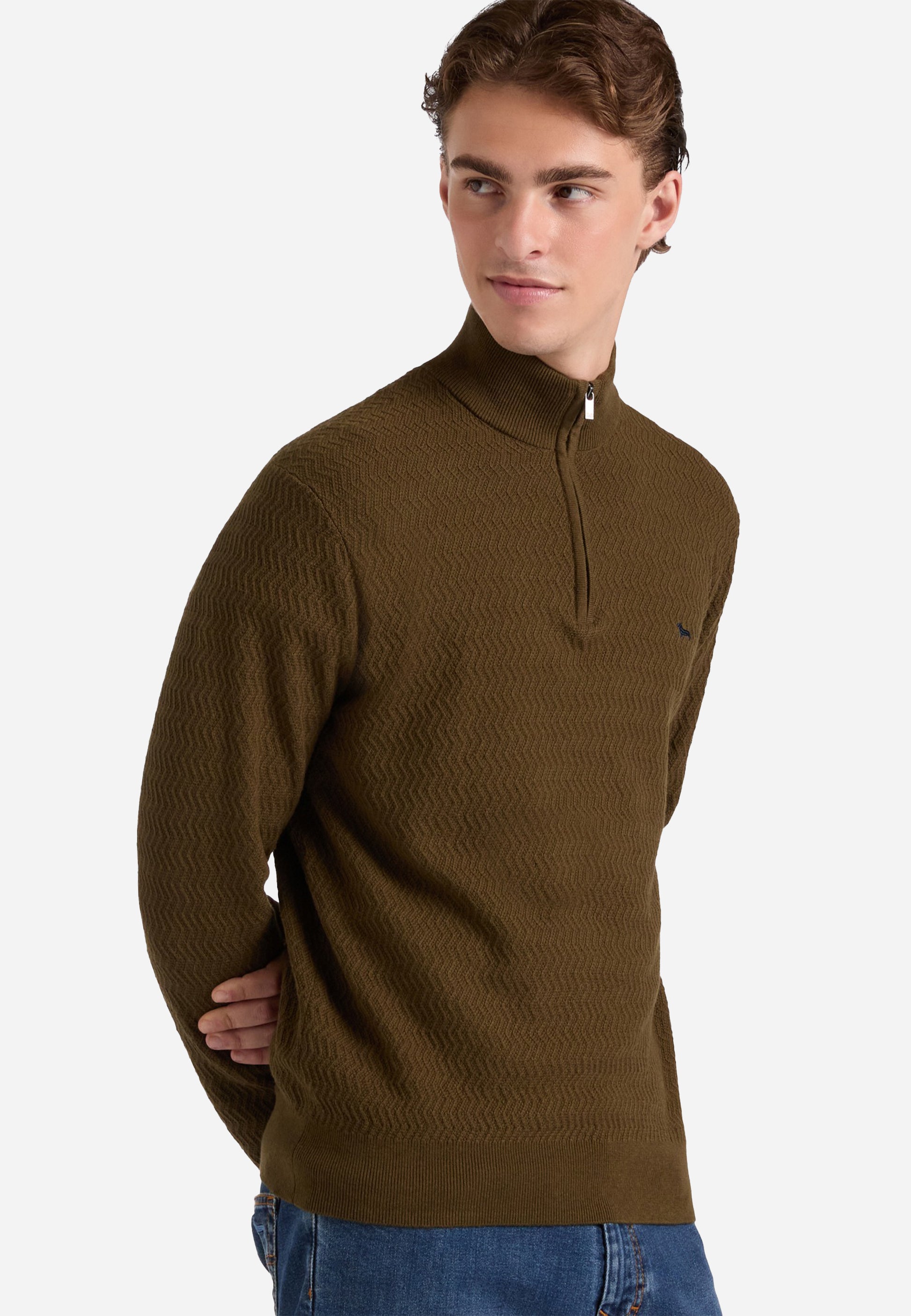 Sweater Verde Oliva Hombre H&B.