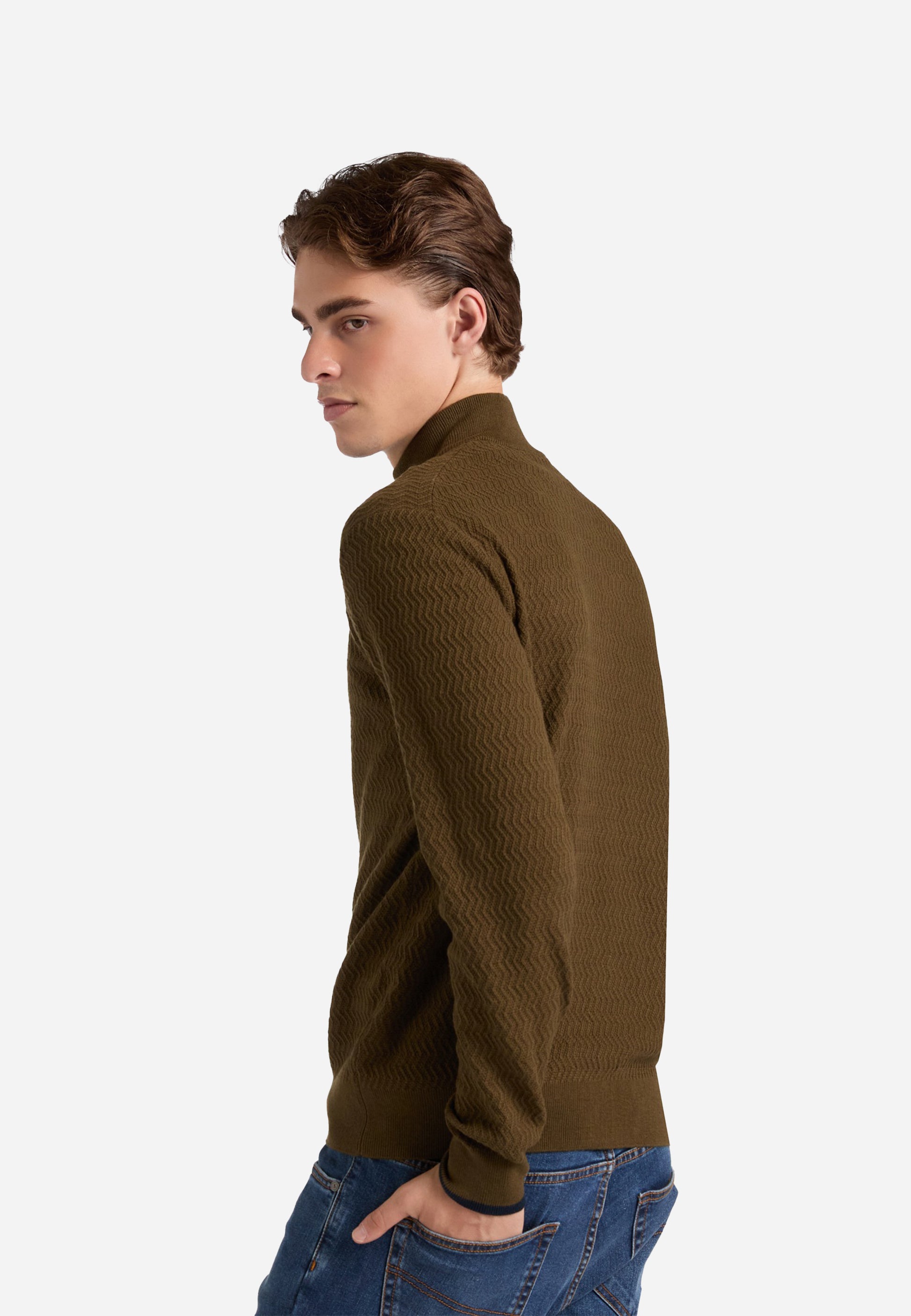 Sweater Verde Oliva Hombre H&B.