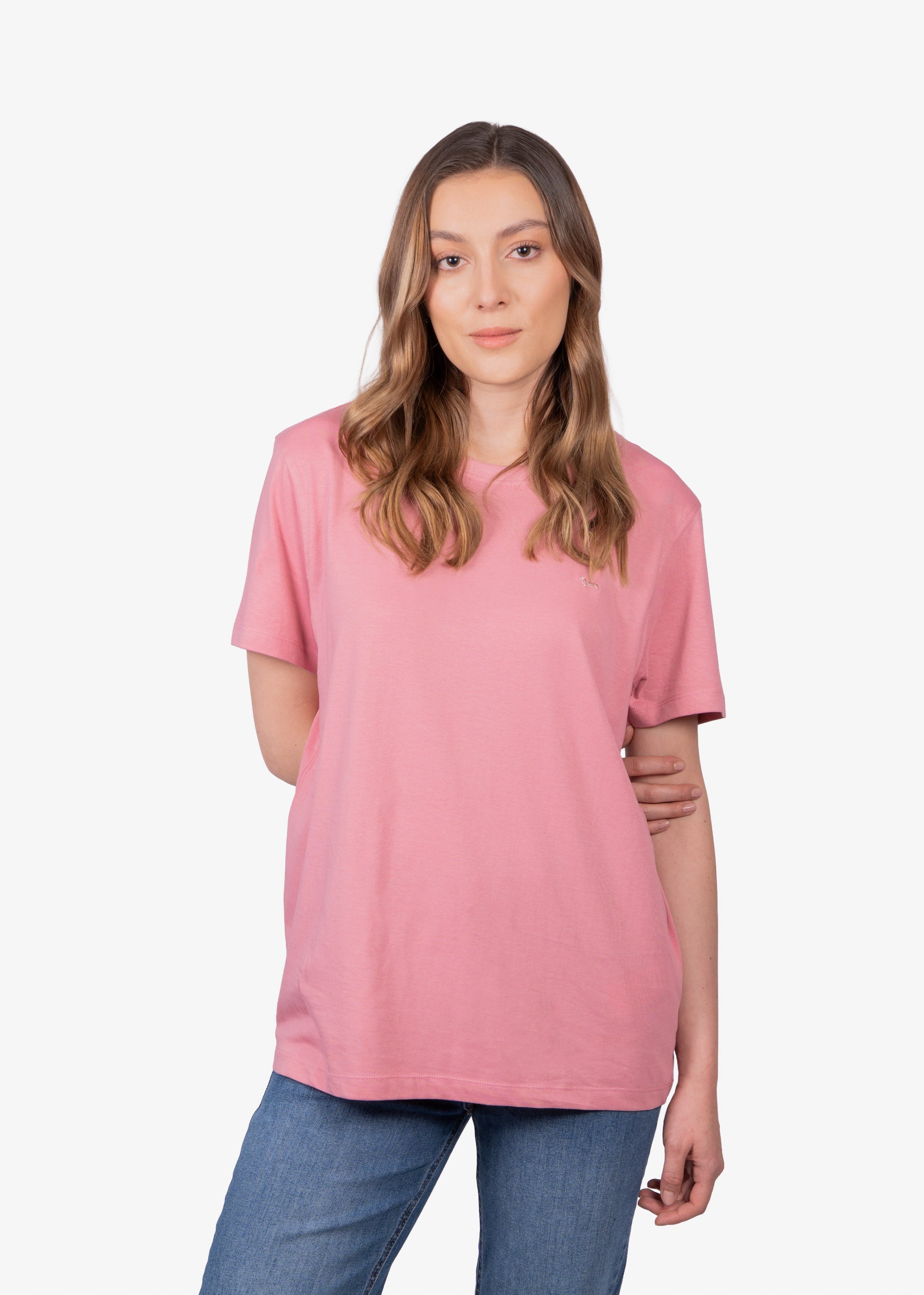 Camiseta-Tshirt Dama Rosada Algodón H&B