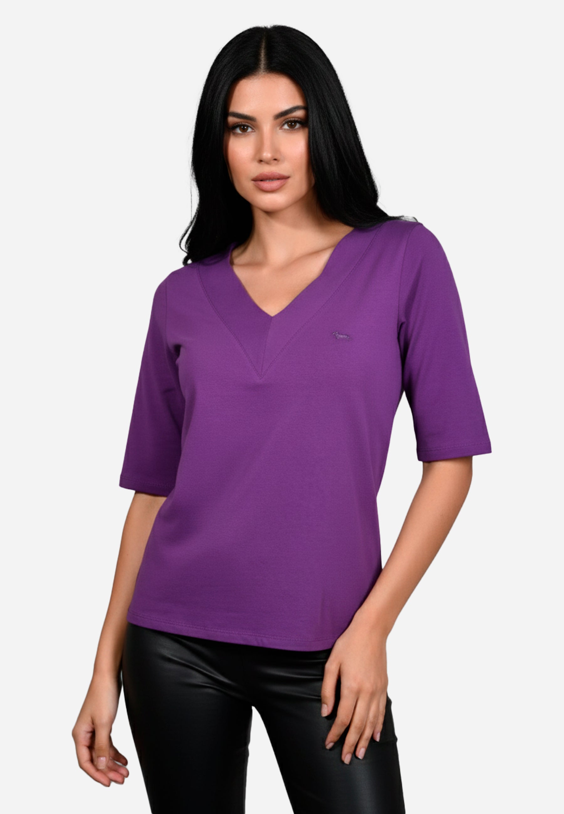 Camiseta T-Shirt Dama Morada H&B