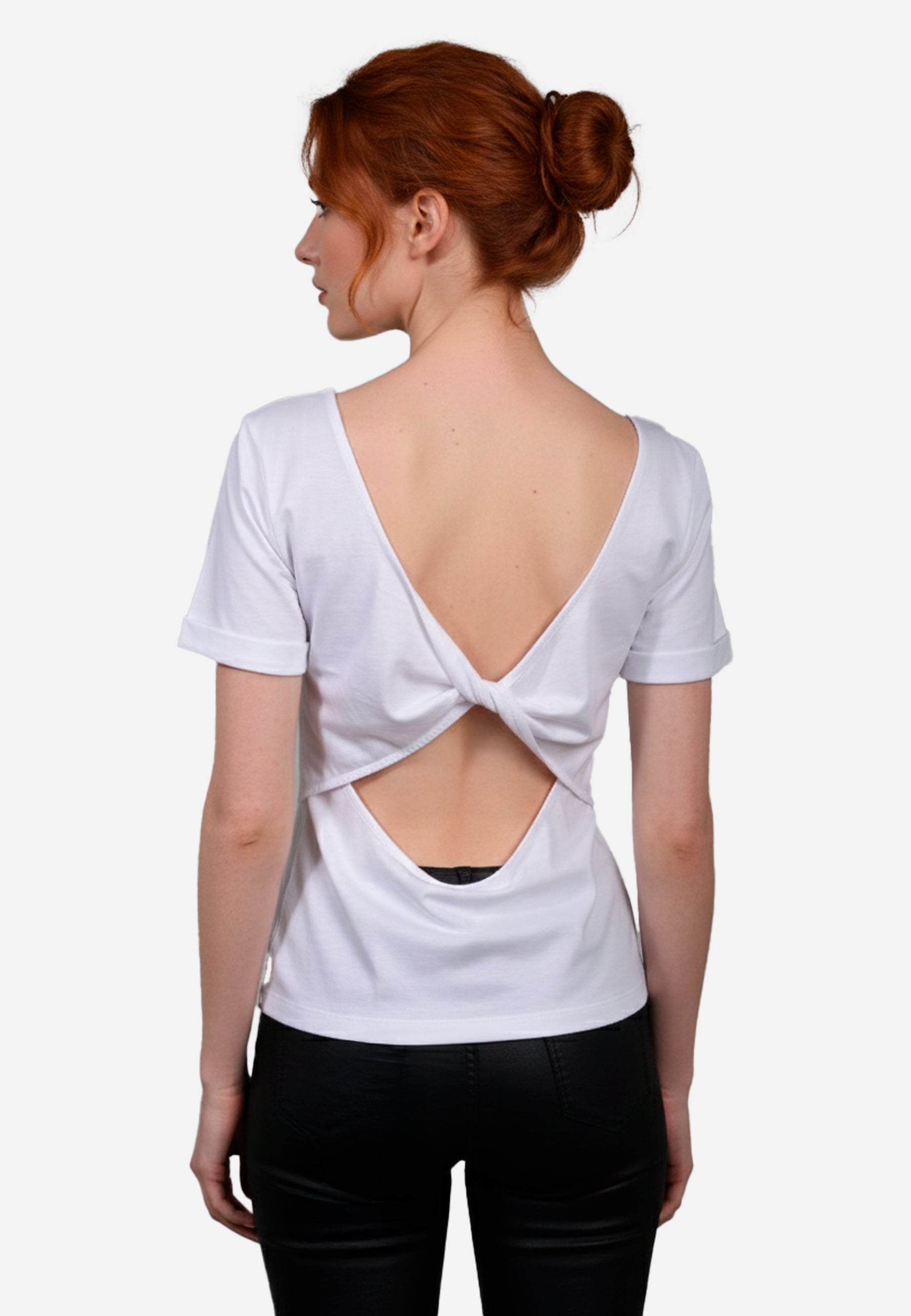 Camiseta T-Shirt Dama Blanca Logo H&B