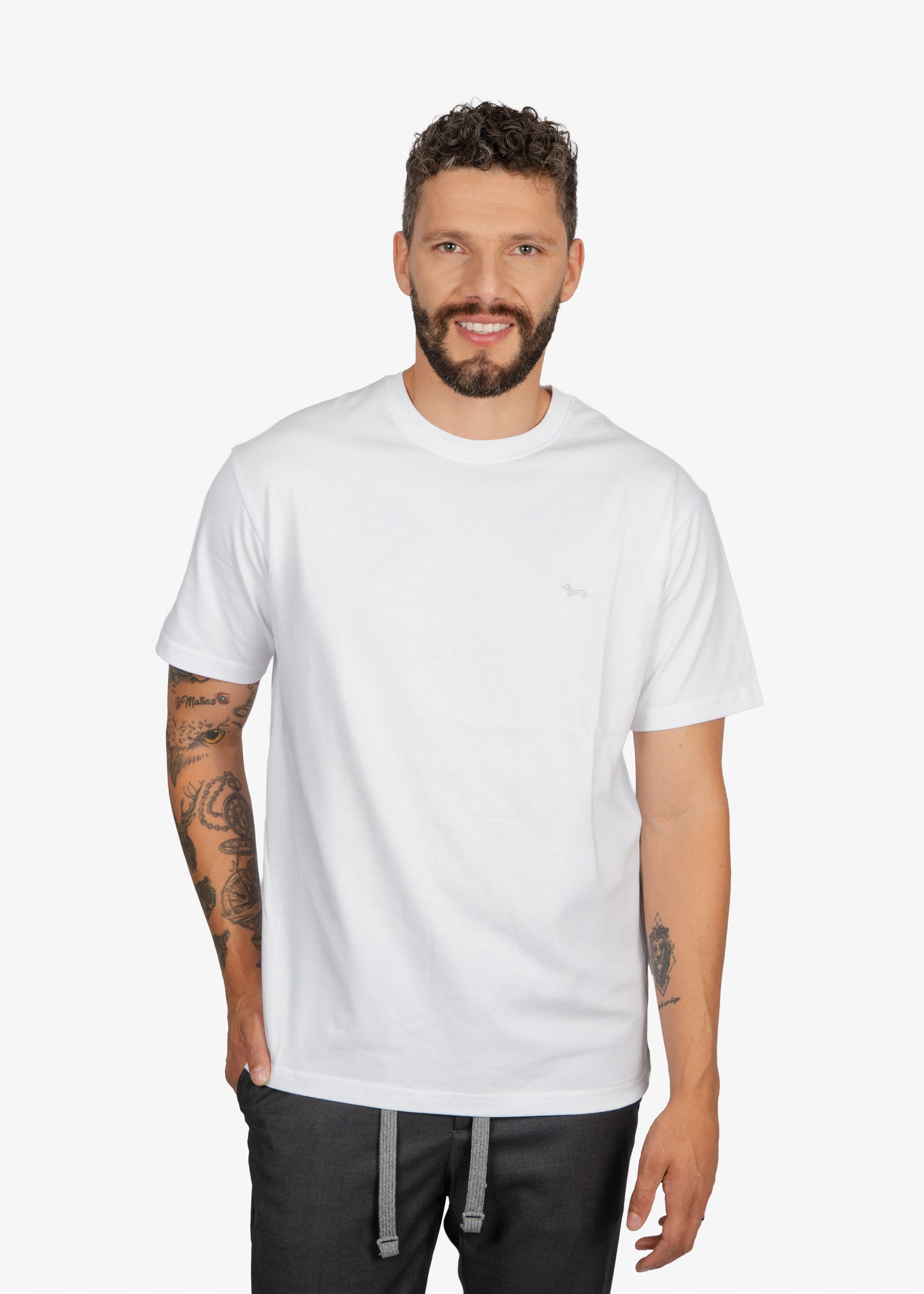 Camiseta Tshirt Básica Blanca H&B