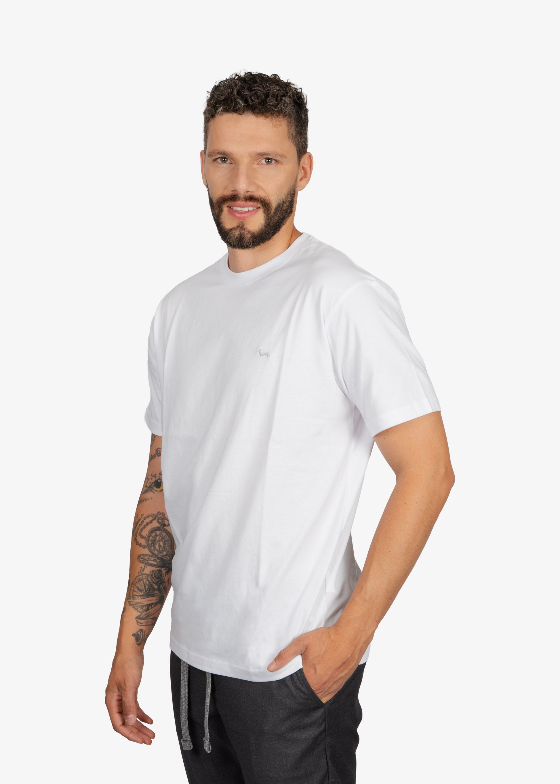 Camiseta Tshirt Básica Blanca H&B