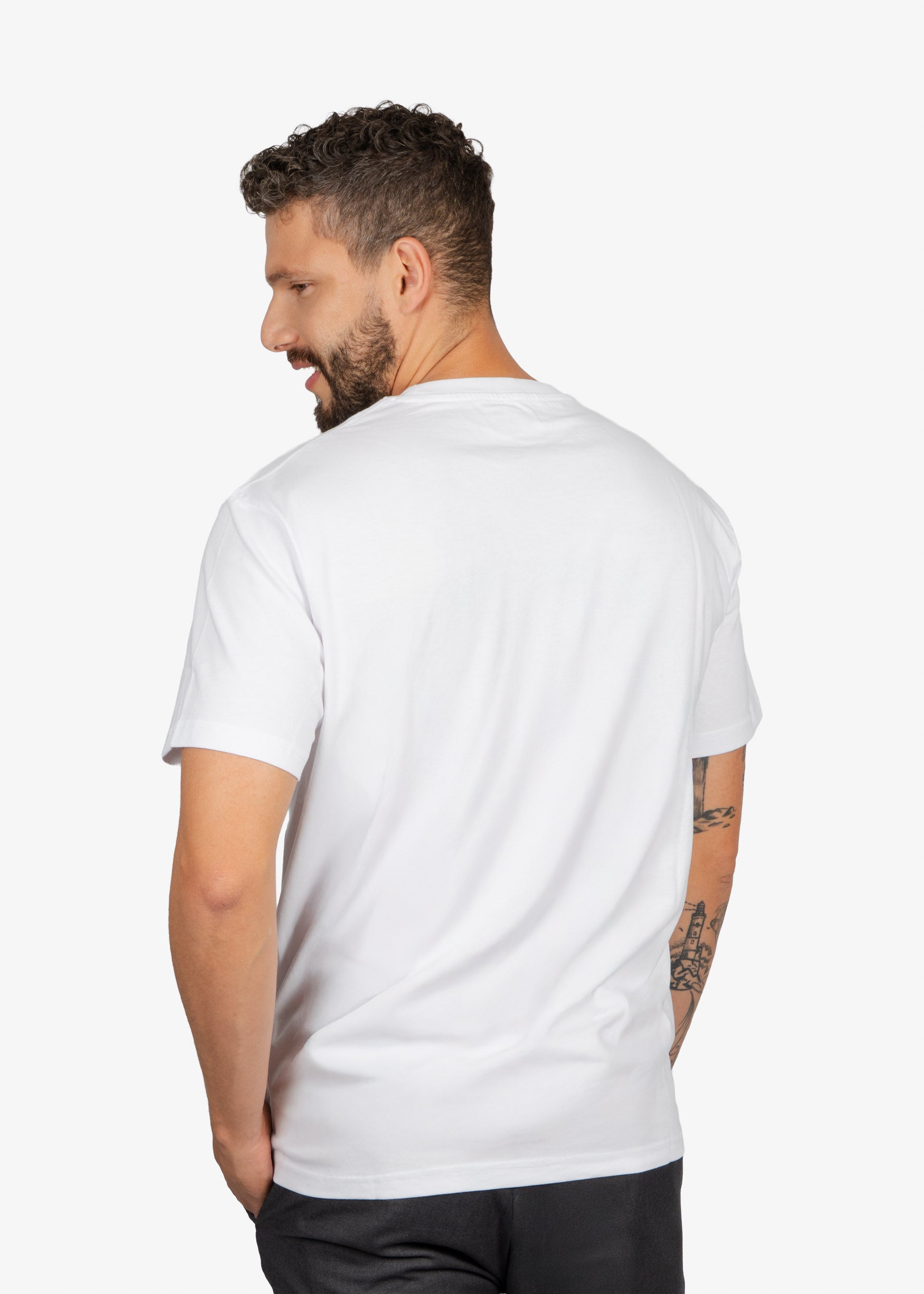 Camiseta Tshirt Básica Blanca H&B