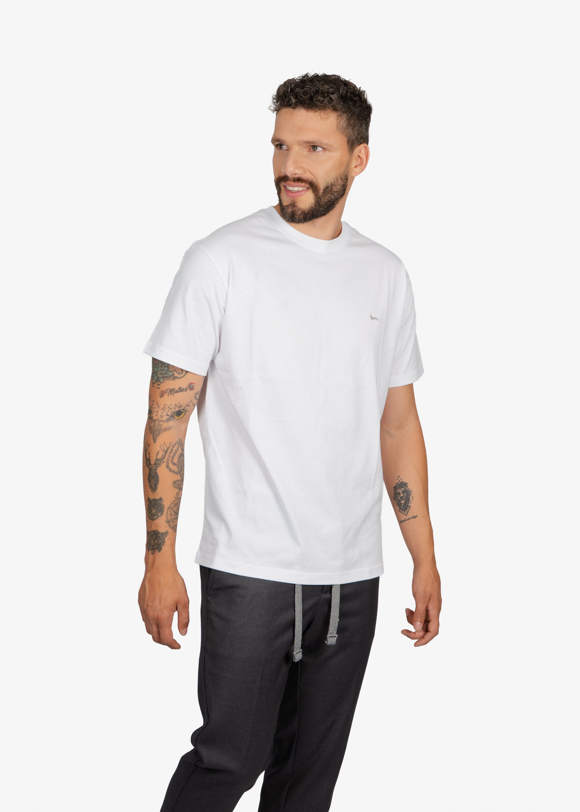 Camiseta Tshirt Básica Blanca H&B