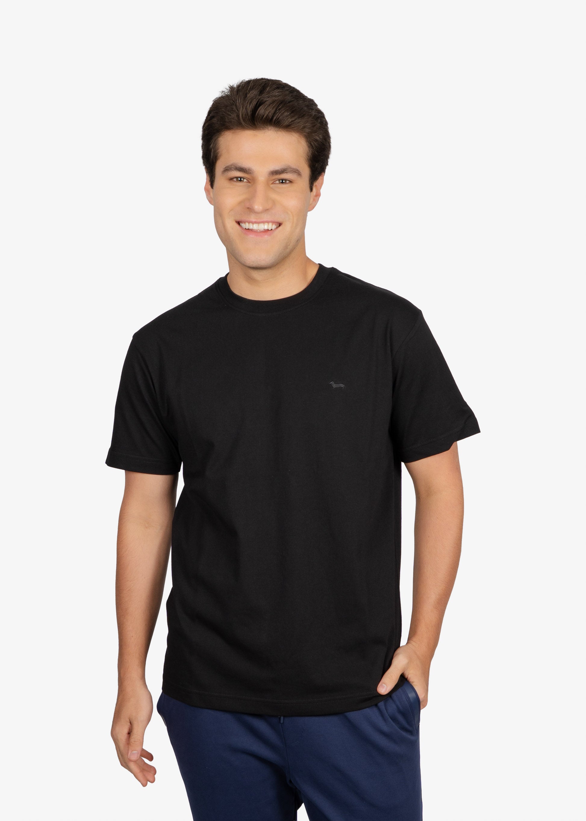 2CAMISETA-TSHIRT HARMONT & BLAINE NEGRO ALGODON (IDM243021771-999)