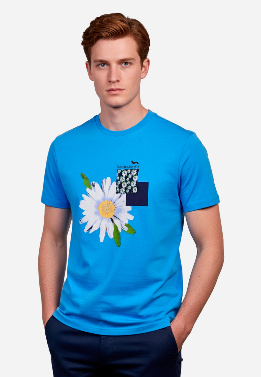 Camiseta T-Shirt Azul Cielo Estopando H&B