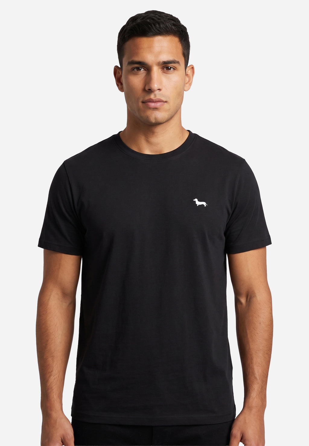 Camiseta Atemporal Negra Hombre H&B.