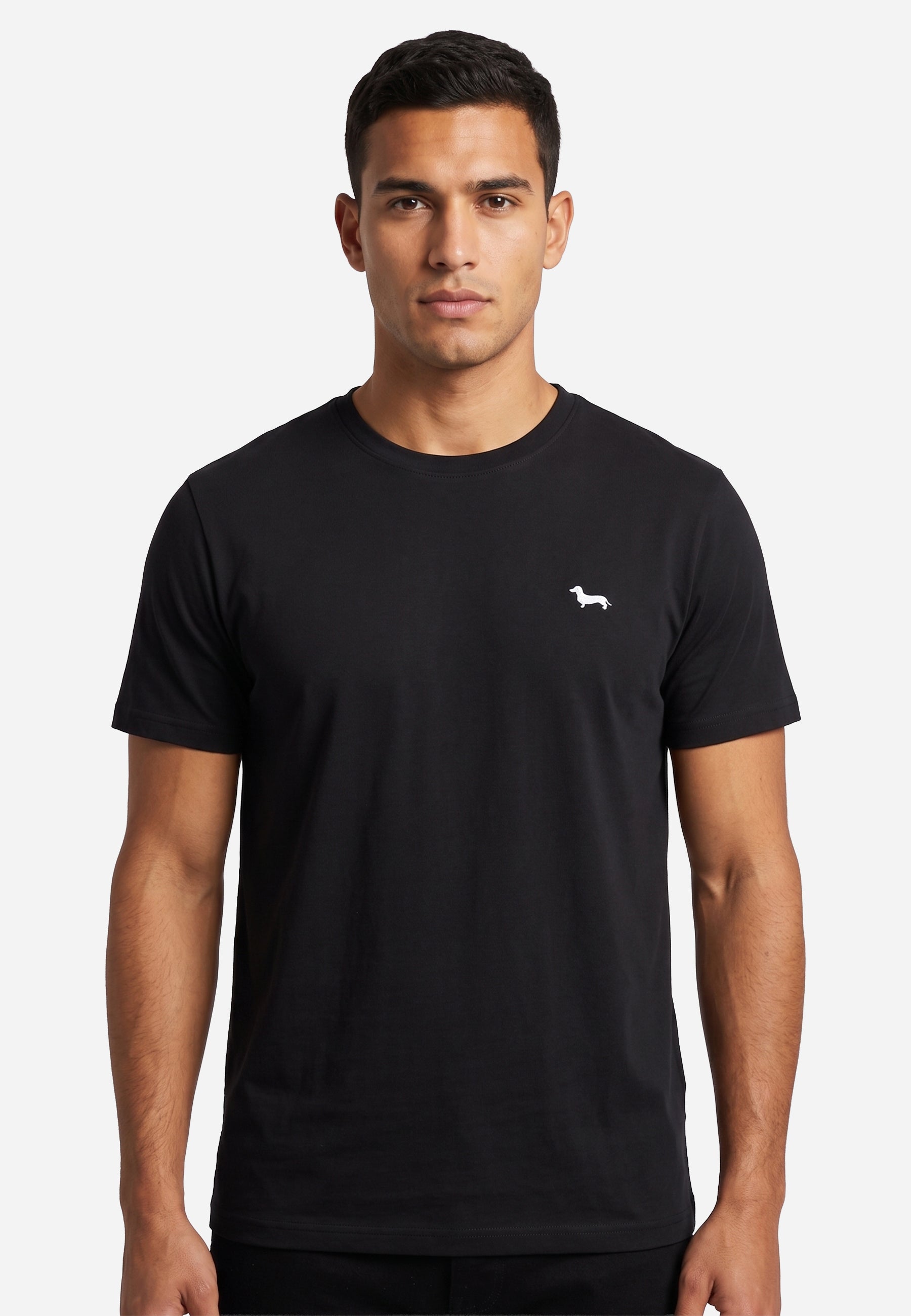 Camiseta Atemporal Negra Hombre H&B.