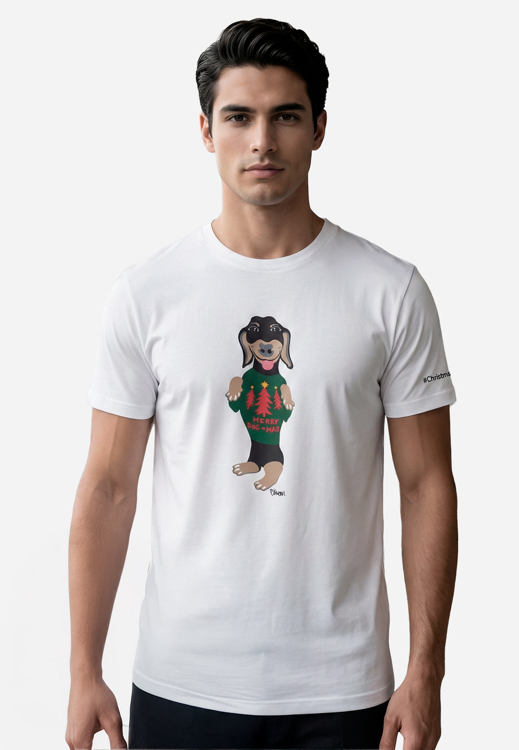 Camiseta Blanca Estampado H&B.