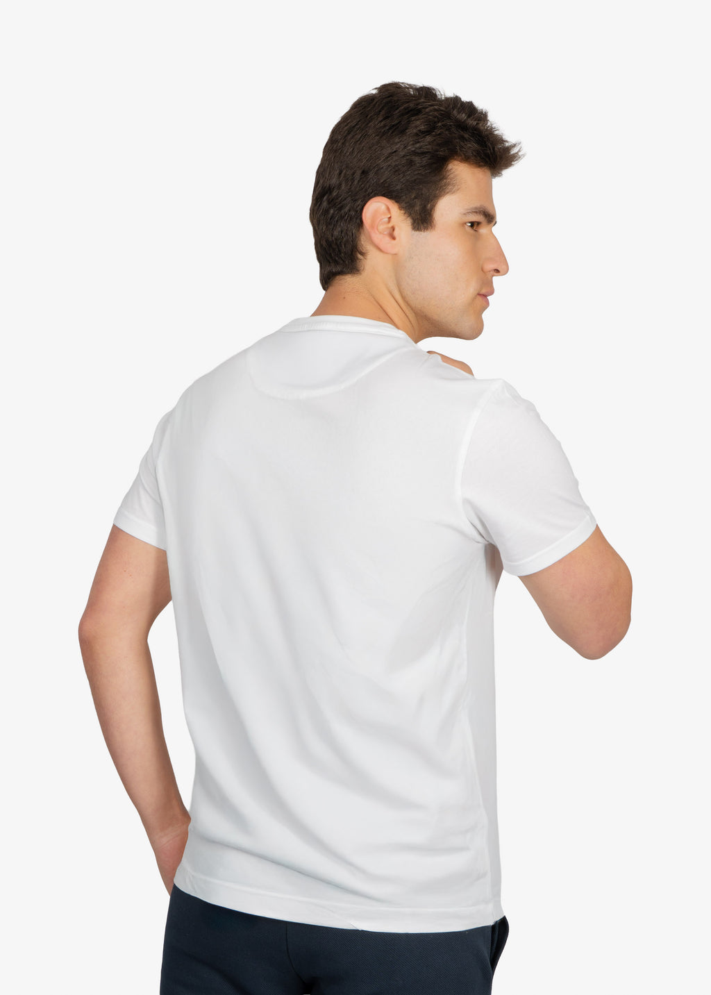 Camiseta Blanca Lettering en Algodón