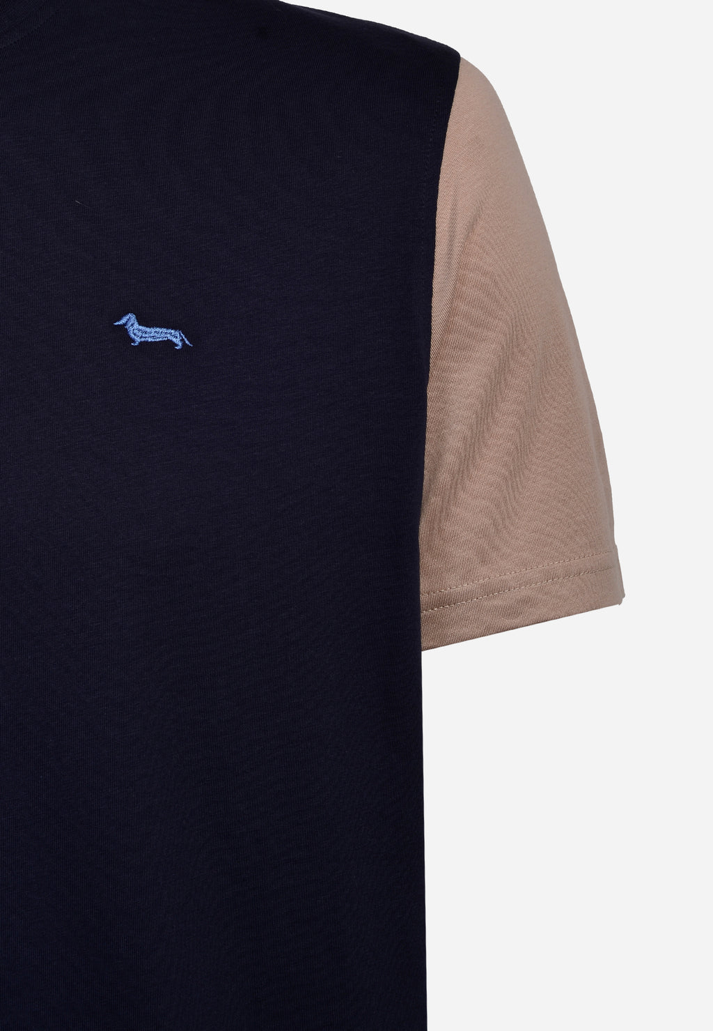 Camiseta T-Shirt Negra/Azul H&B