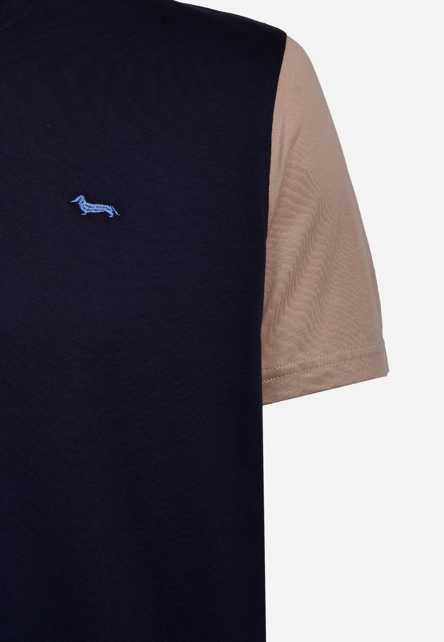 Camiseta T-Shirt Negra/Azul H&B