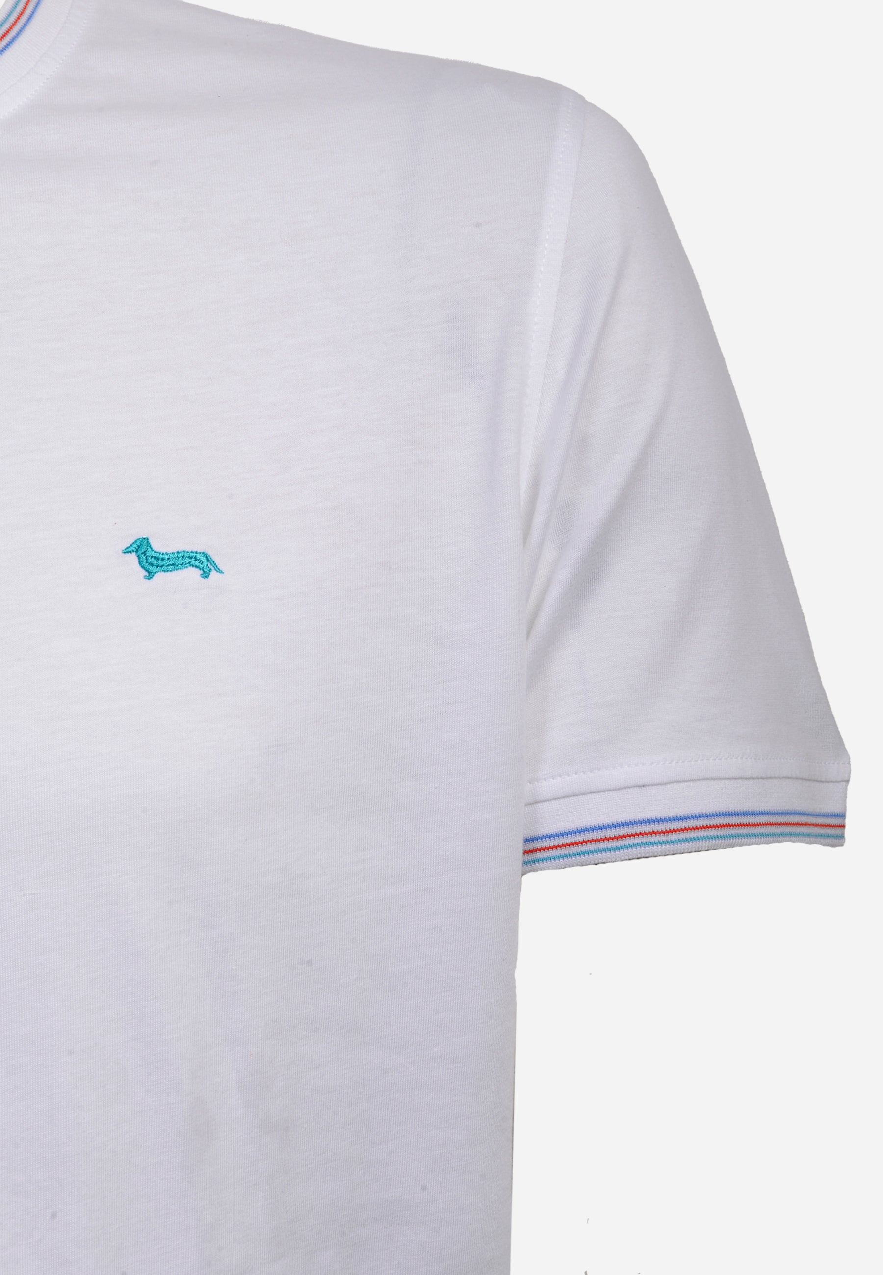 Camiseta T-Shirt Blanca/Verde H&B