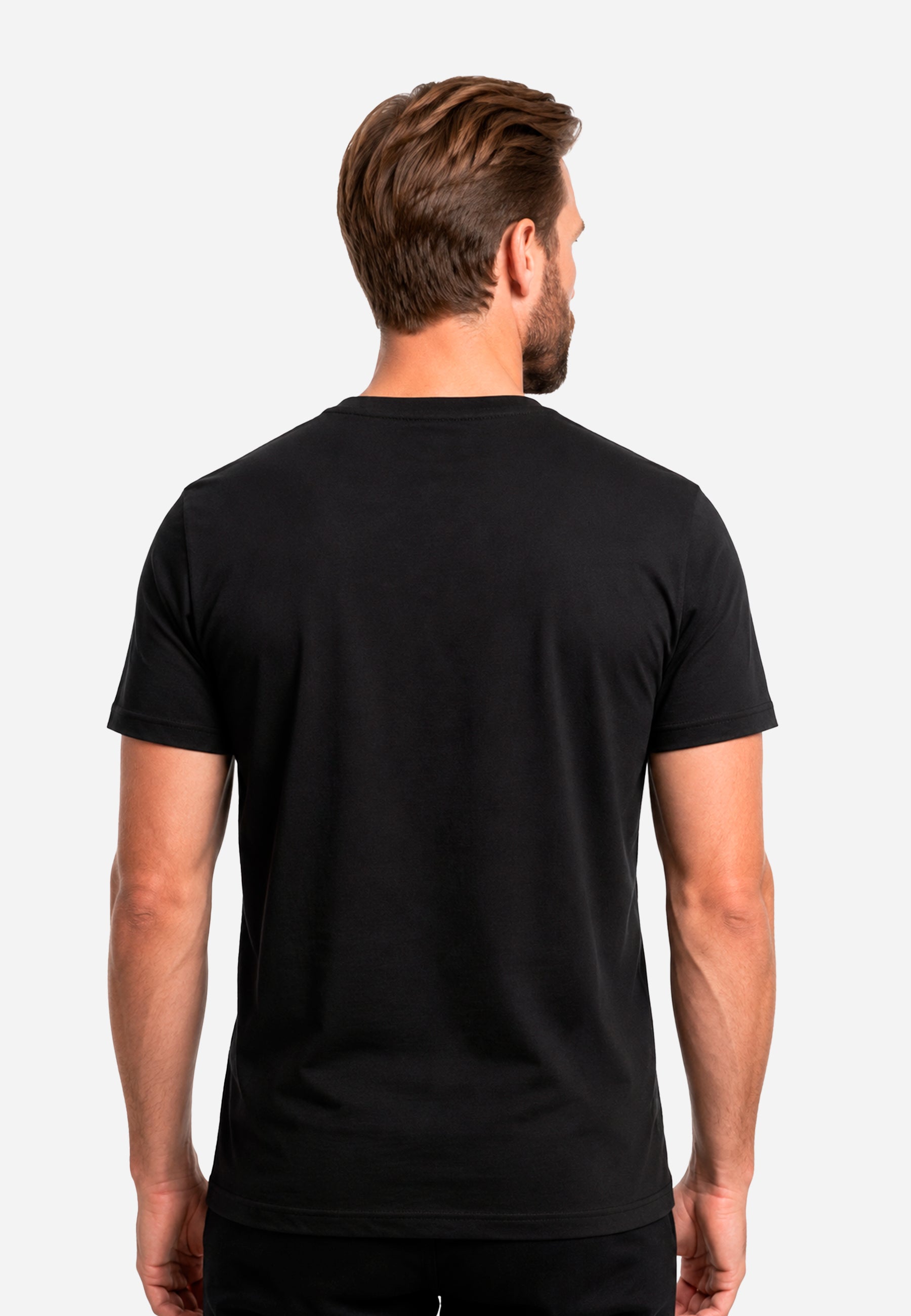 Camiseta Atemporal Hombre Negra H&B.