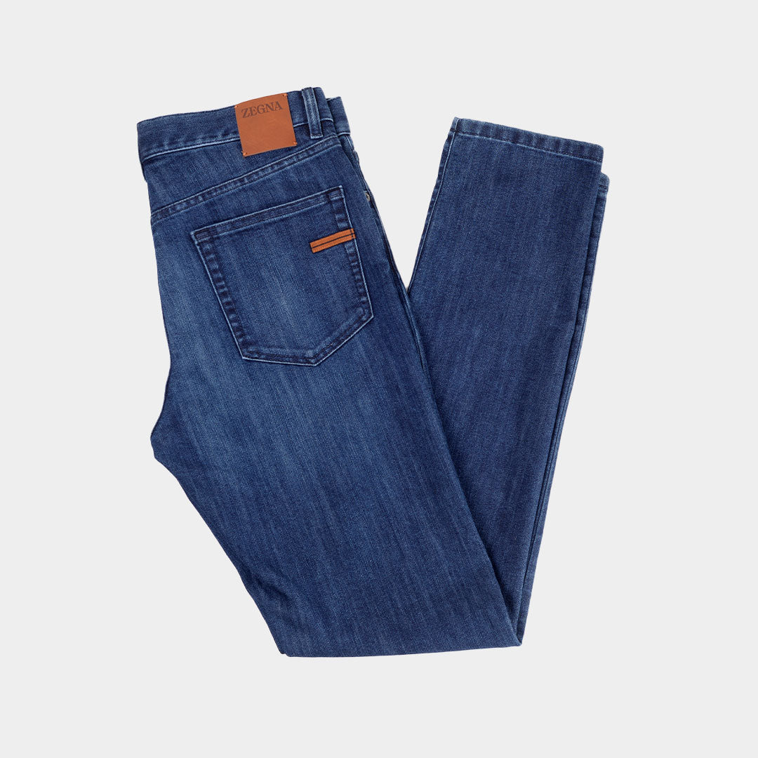 JEANS E. ZEGNA AZUL ALG + ELAS (UCI67A6-CITY-001)