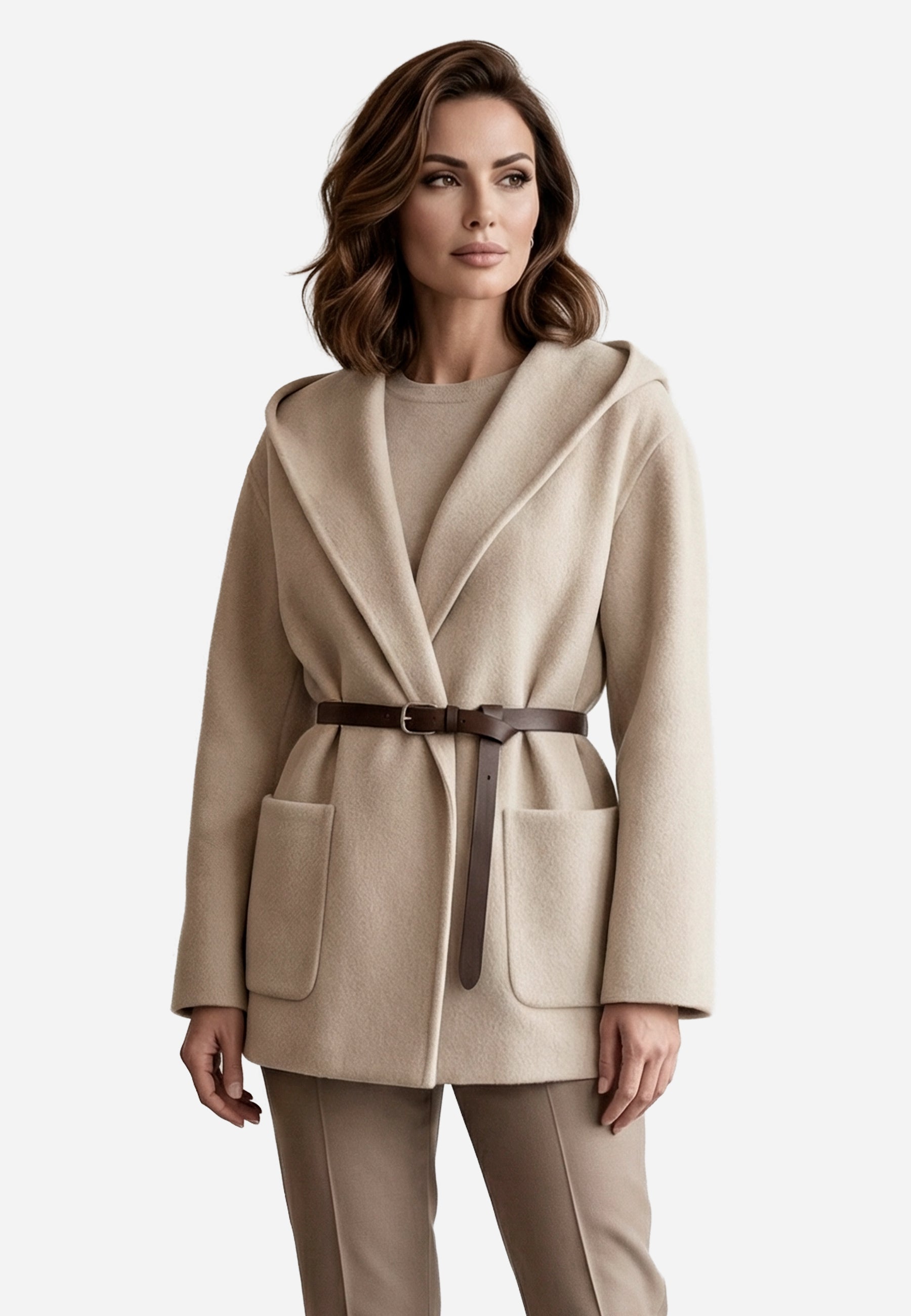 Abrigo Dama Beige J.C.