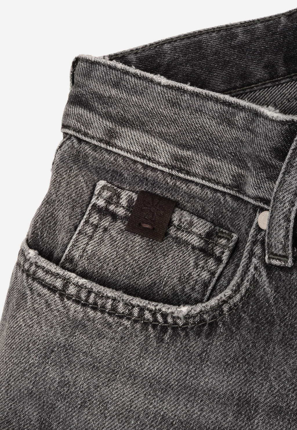 Jean Wide Leg en Denim Gris Desgastado J.C.