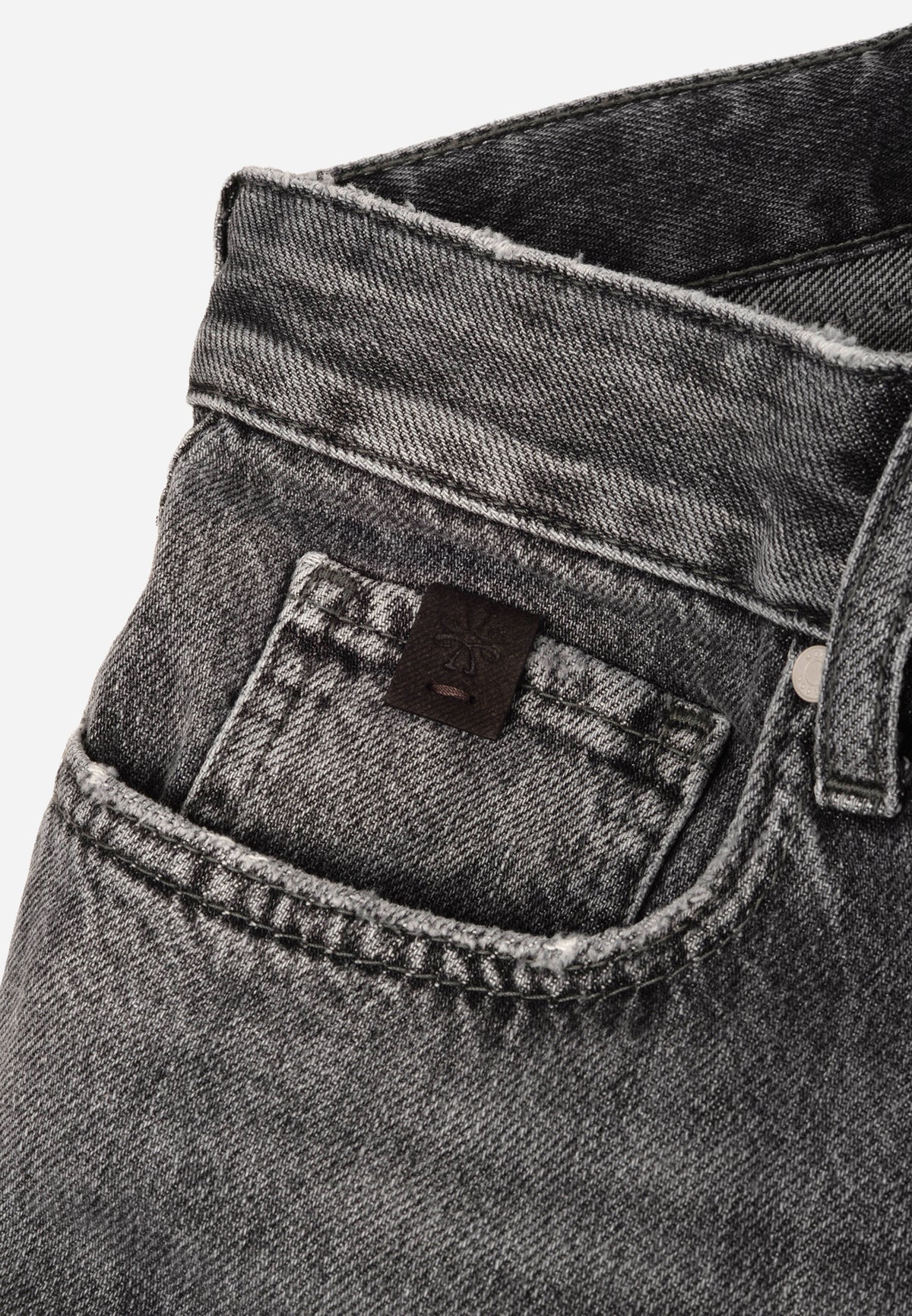 Jean Wide Leg en Denim Gris Desgastado J.C.