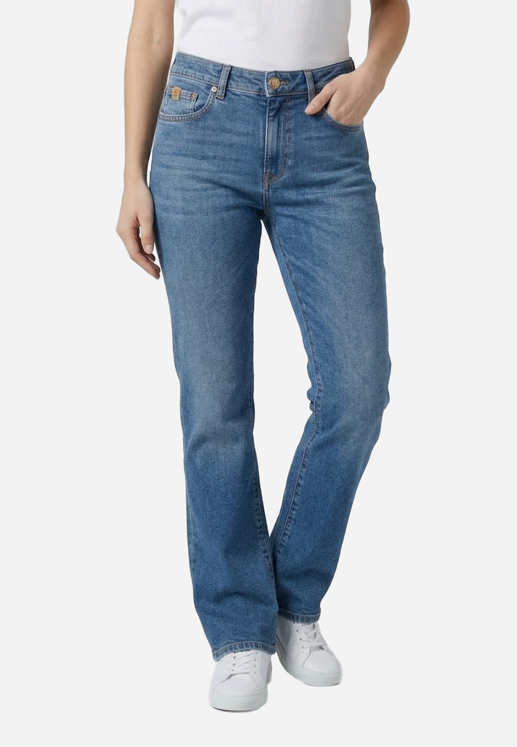 Jean Slim Straight en Denim Azul Claro J.C.