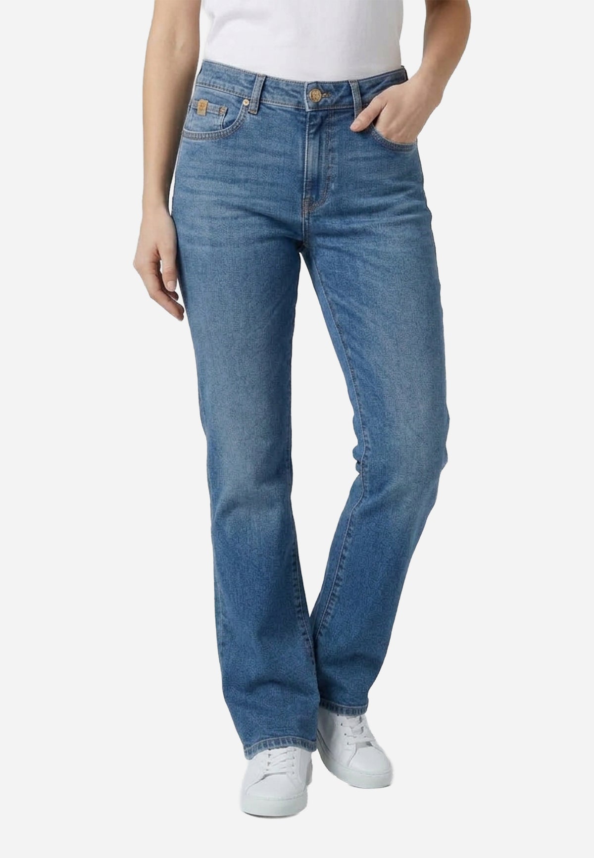 Jean Slim Straight en Denim Azul Claro J.C.
