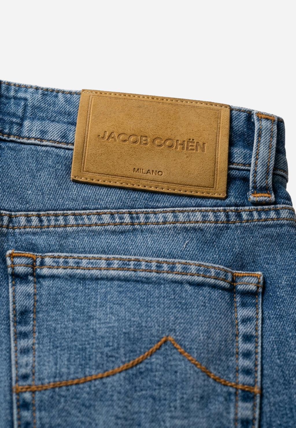 Jean Slim Straight en Denim Azul Claro J.C.