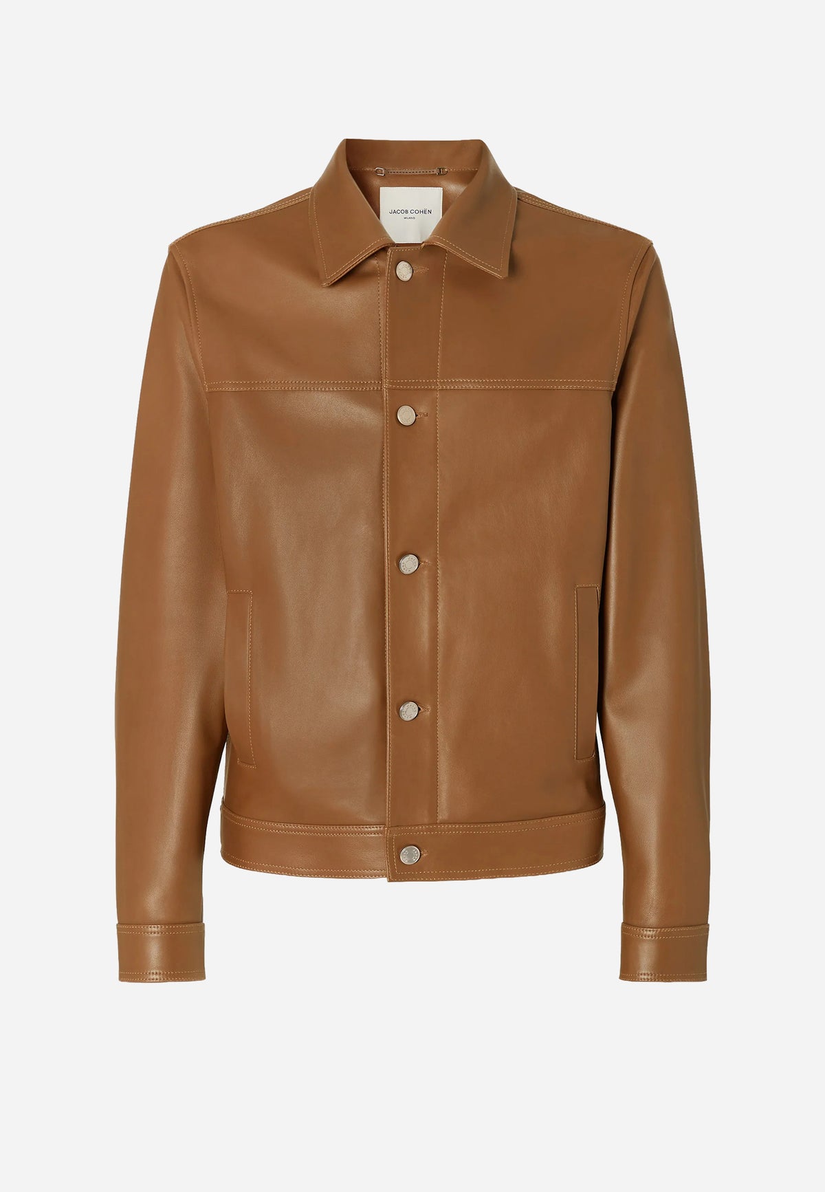 Chaqueta De Piel Café J.C.