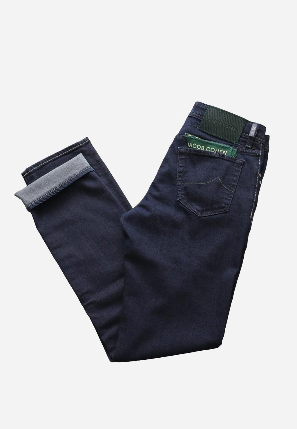 Jean Vaquero Azul Oscuro Con Detalles Verdes J.C.