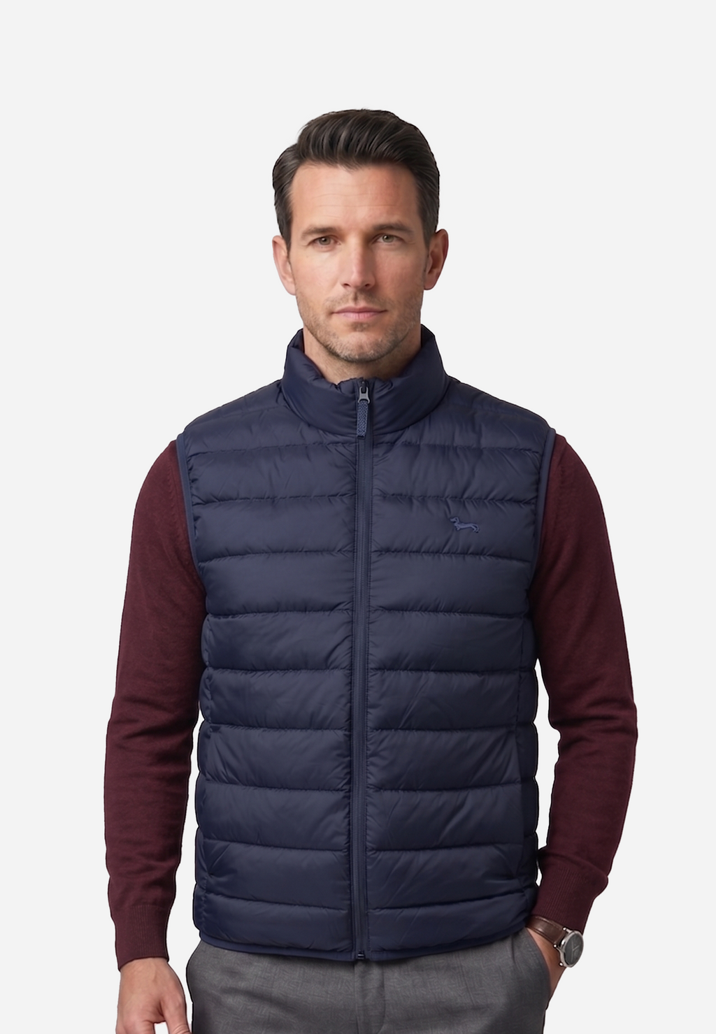 Chaleco Hombre Azul H&B.