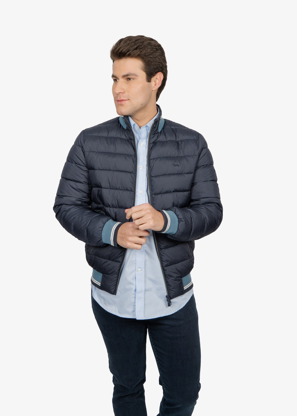 Chaqueta Azul Marino Acolchada H&B