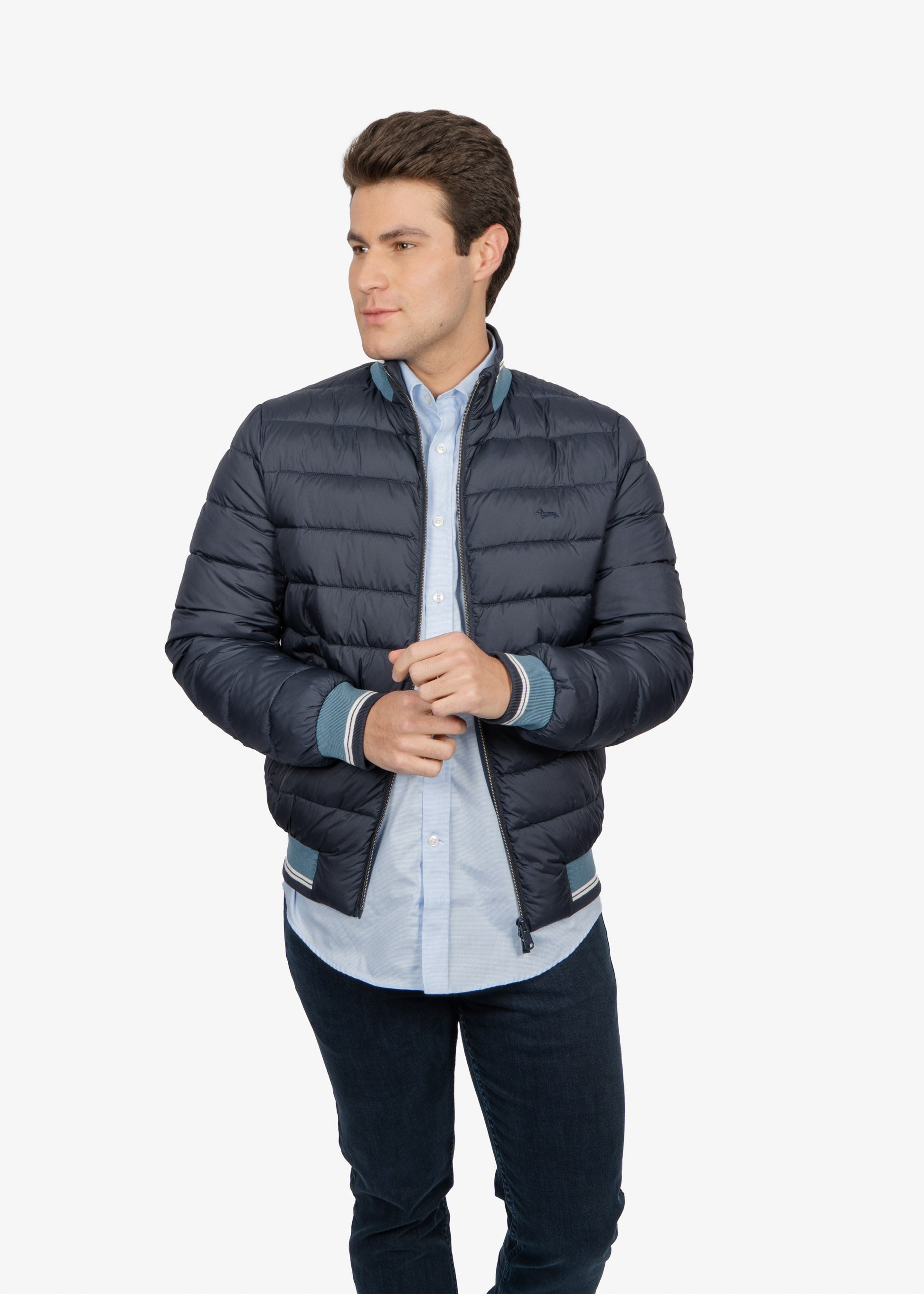 Chaqueta Azul Marino Acolchada H&B