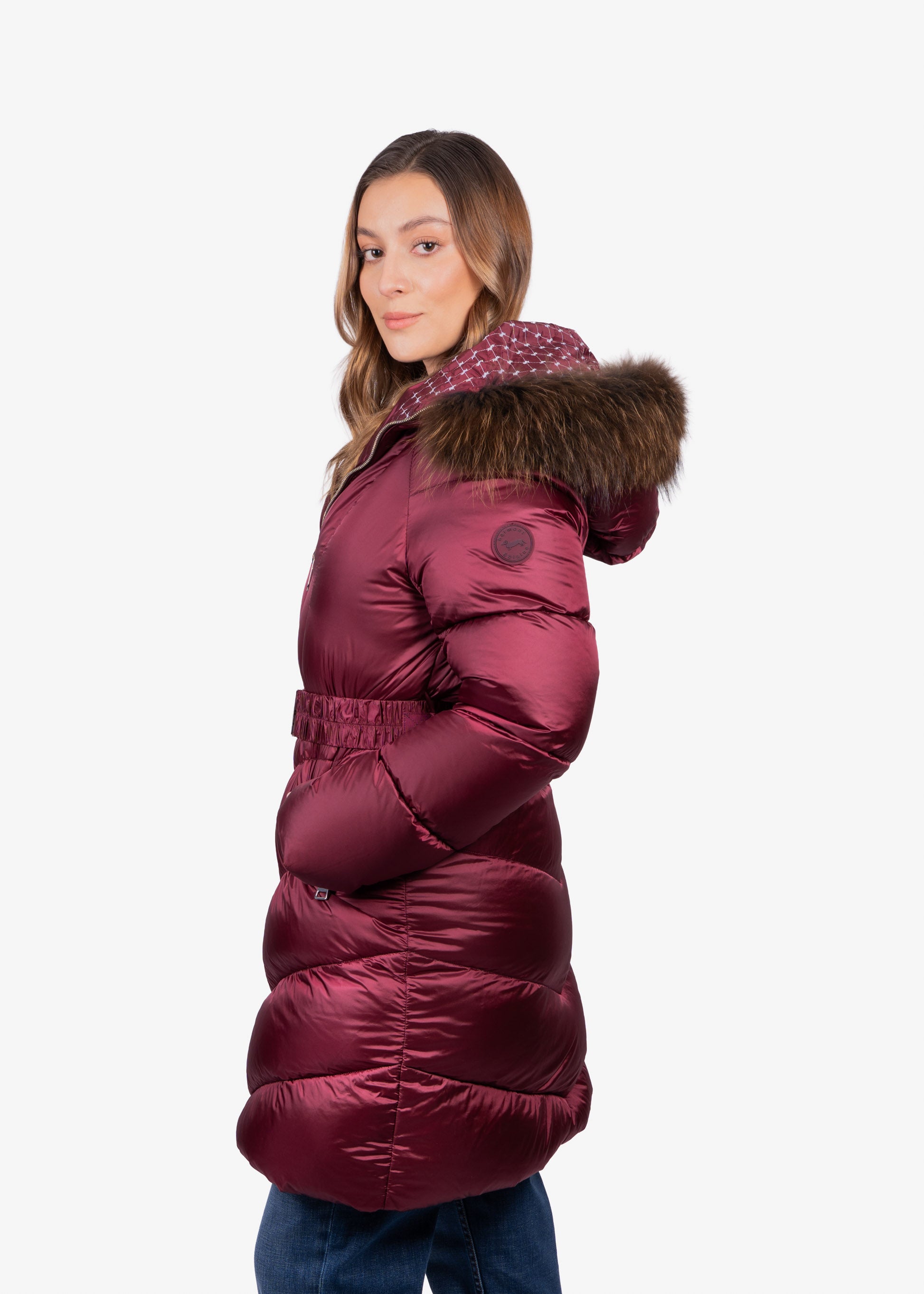 Chaqueta Dama Vinotinto Nylon H&B