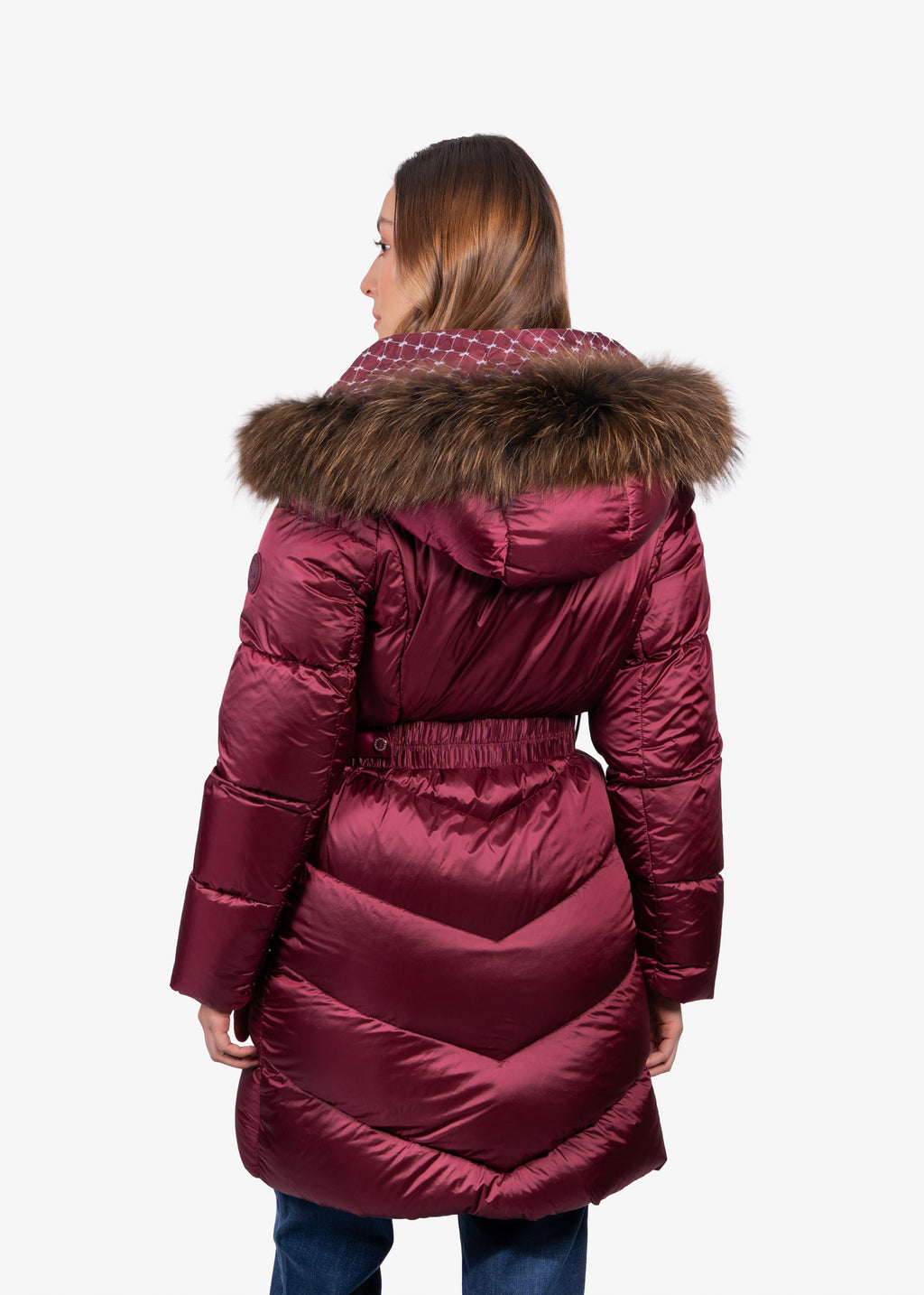 Chaqueta Dama Vinotinto Nylon H&B