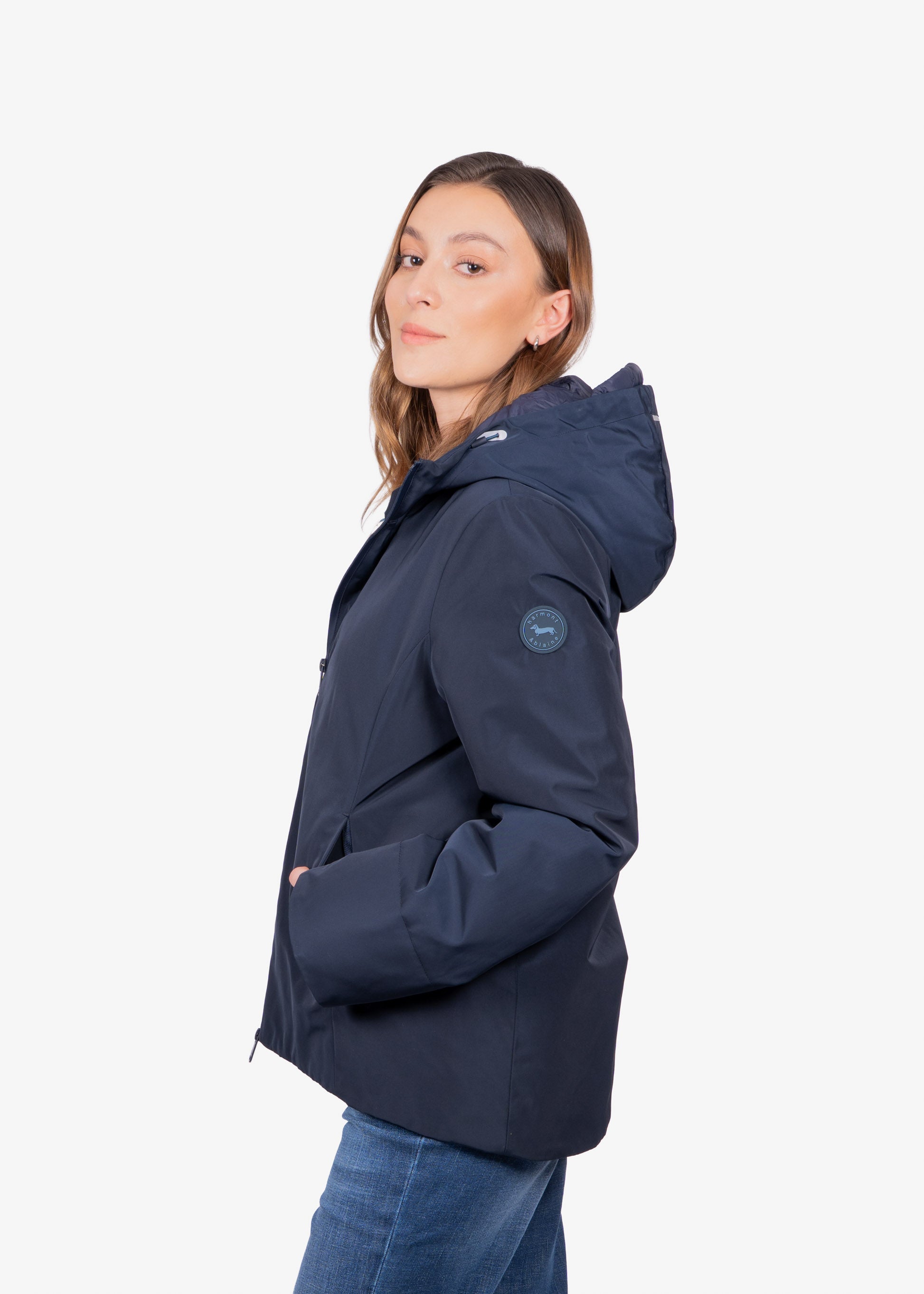 Chaqueta Dama Azul Marino Poliéster H&B