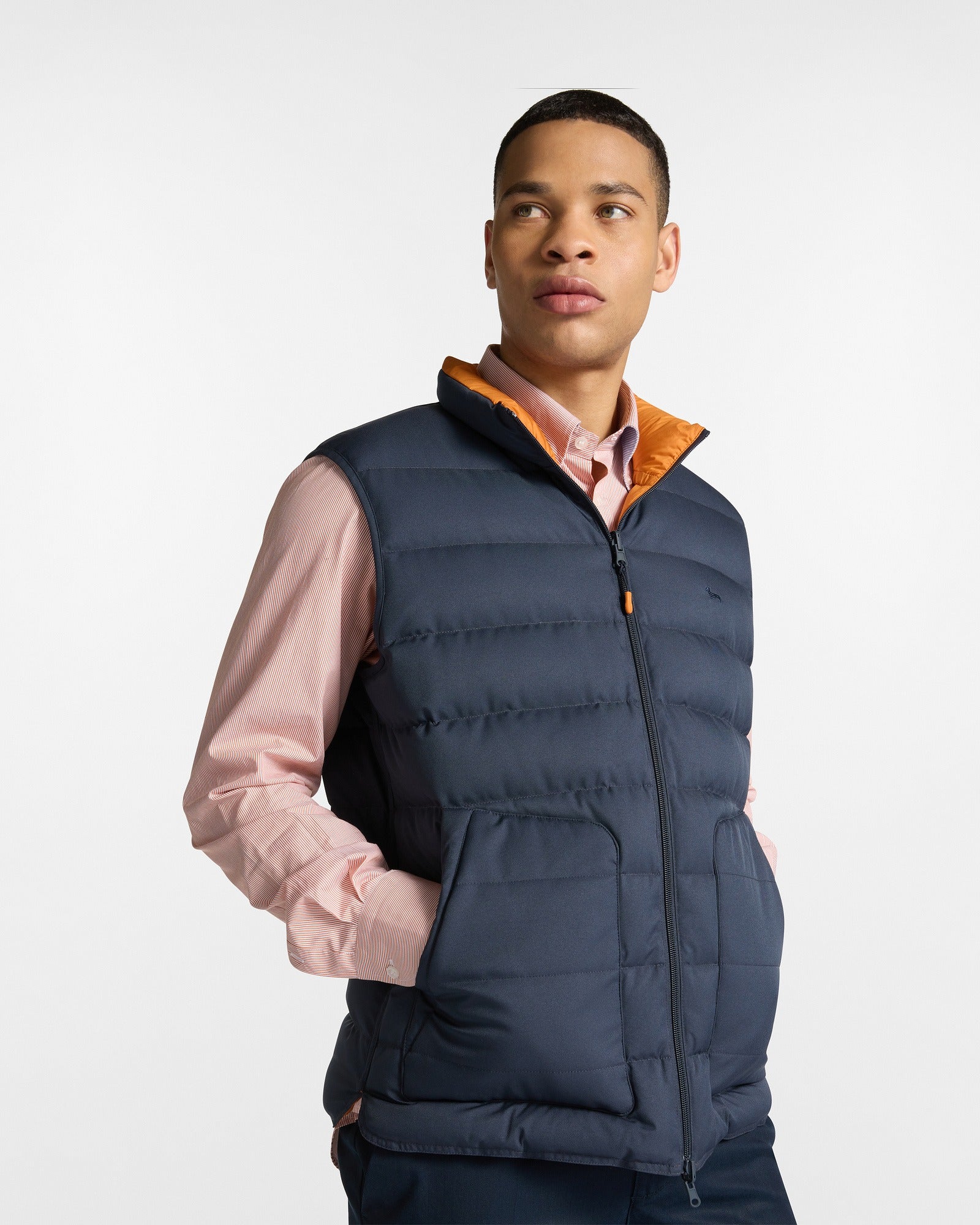 Chaleco Azul Reversible Hombre H&B.