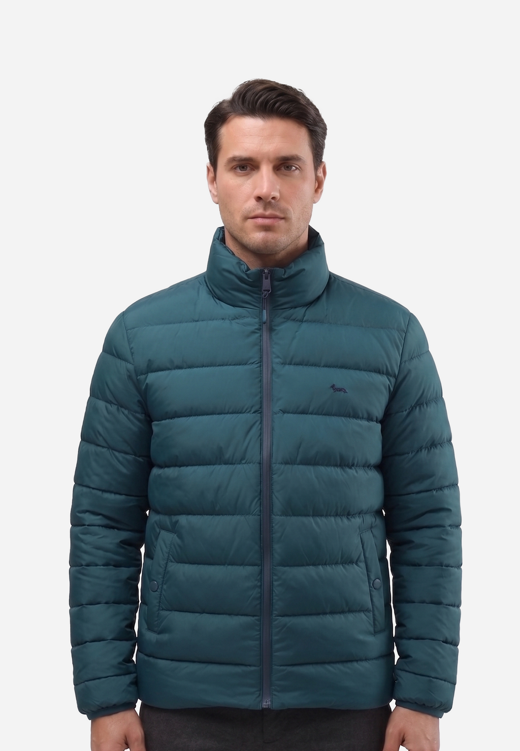 Chaqueta Verde Petróleo Hombre H&B.