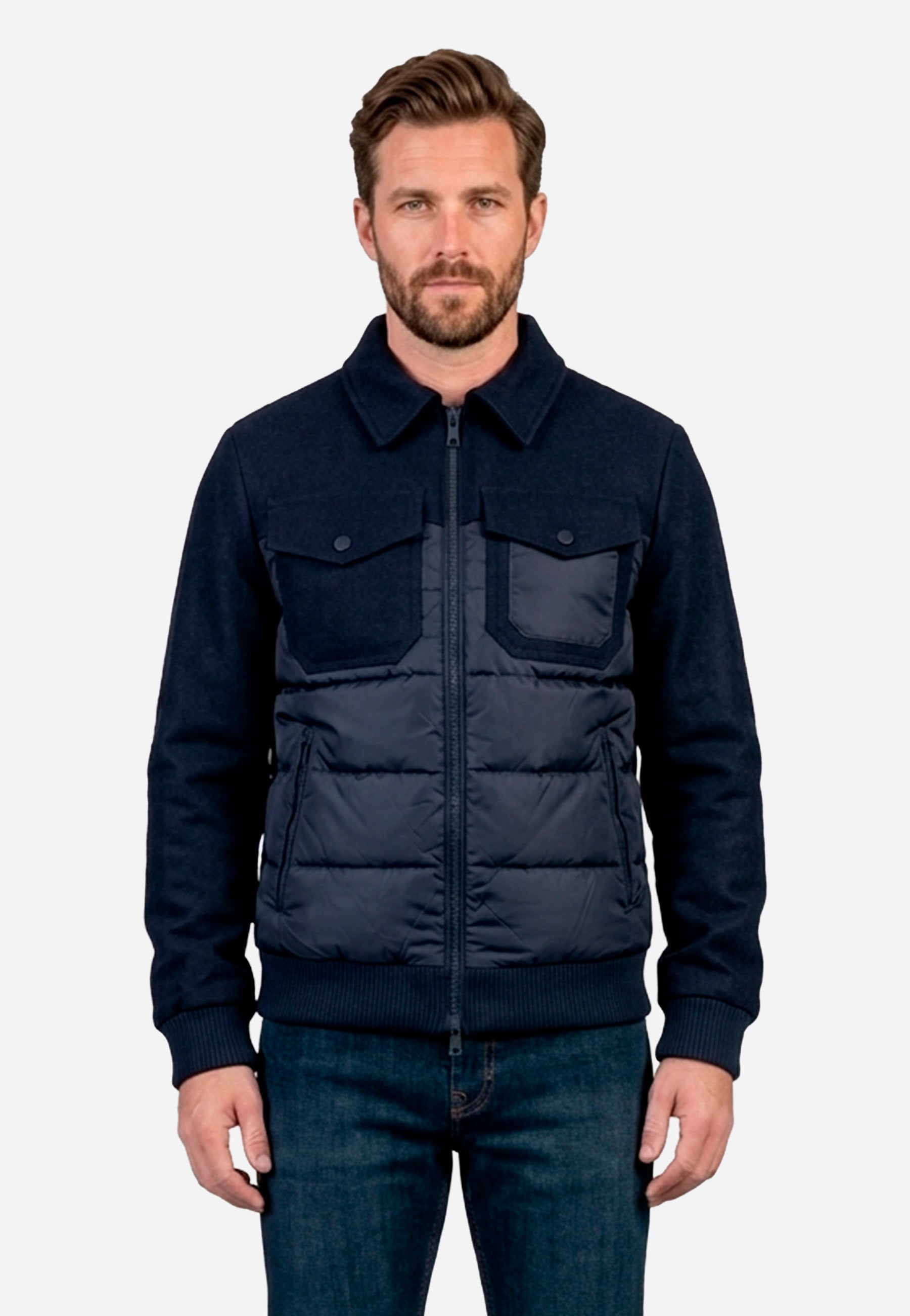 Chaqueta Azul Profundo Hombre H&B.