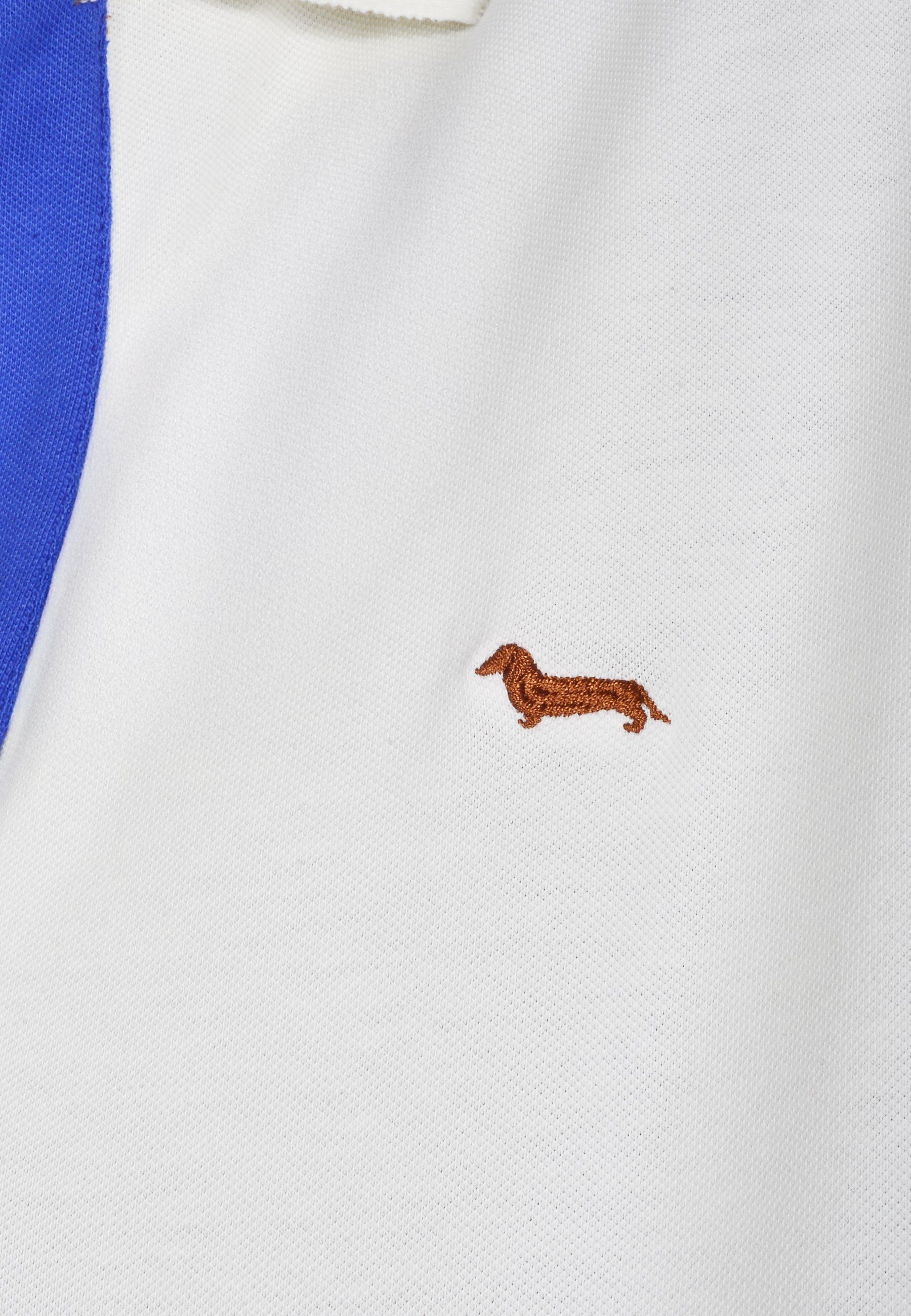Camiseta Polo Blanca/Azul H&B