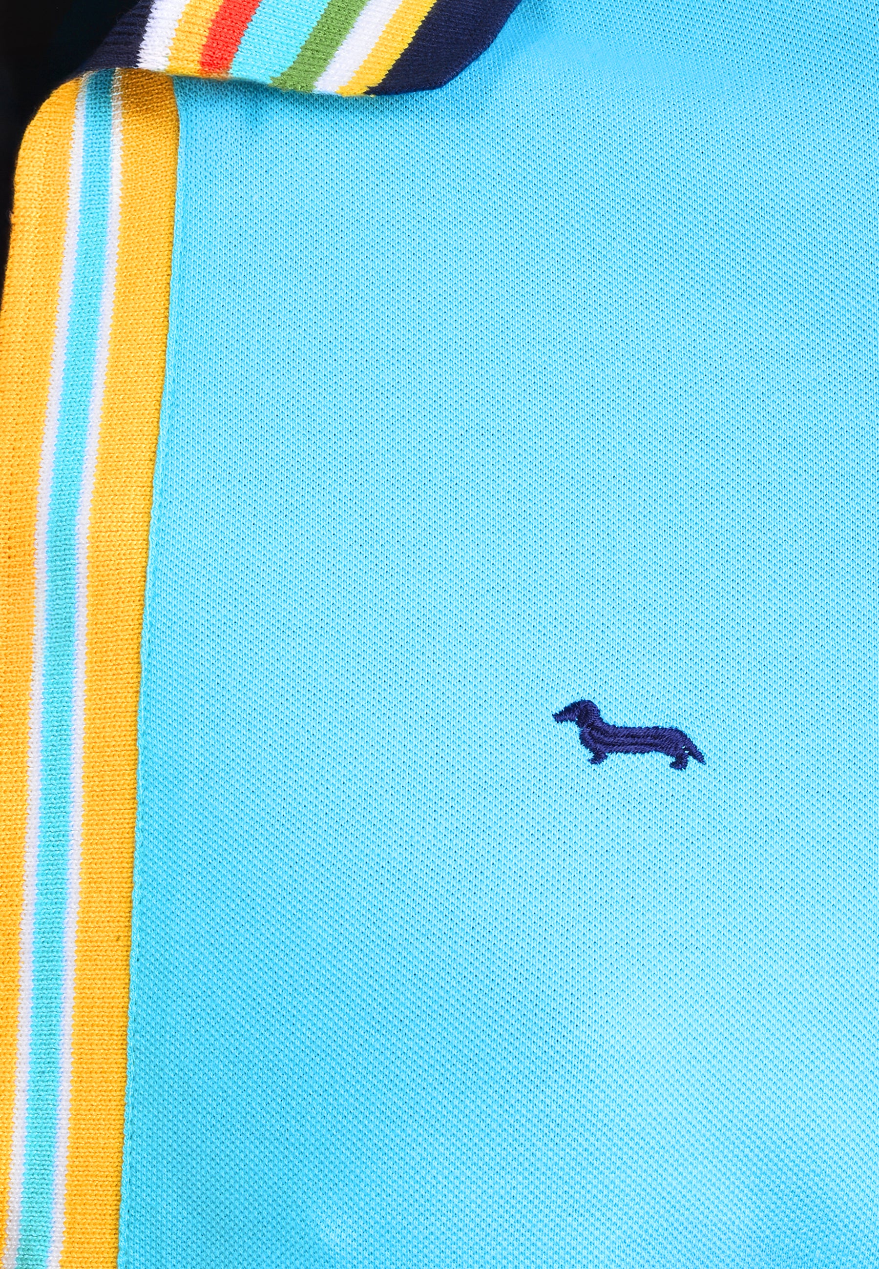 Camiseta Polo Turquesa Logo H&B