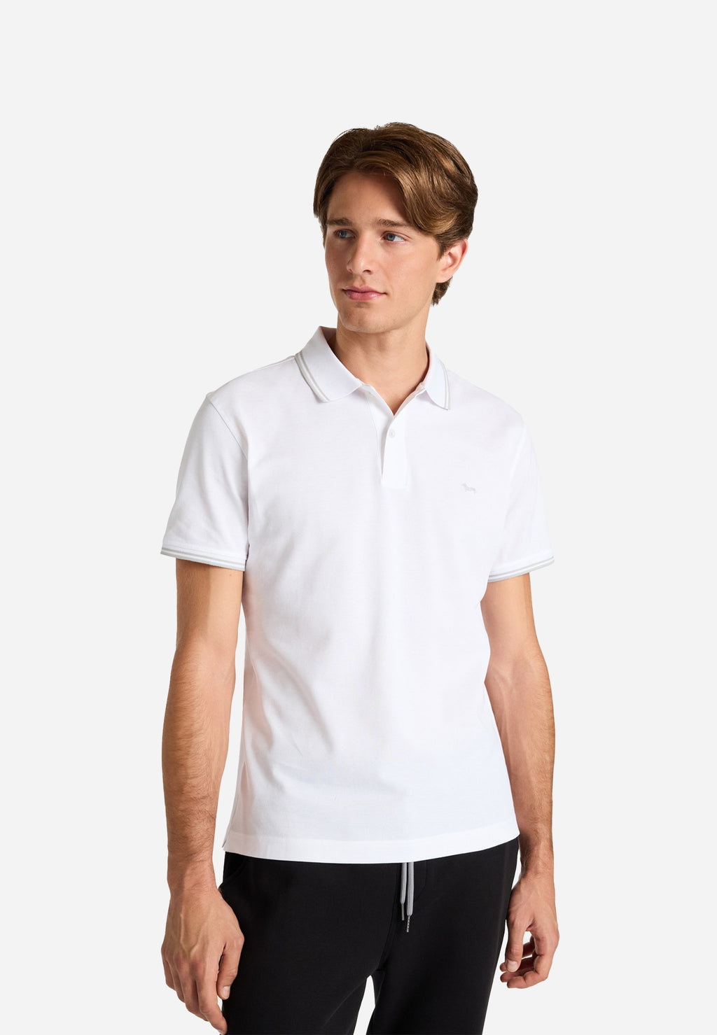 Camiseta Polo Hombre Blanca H&B.