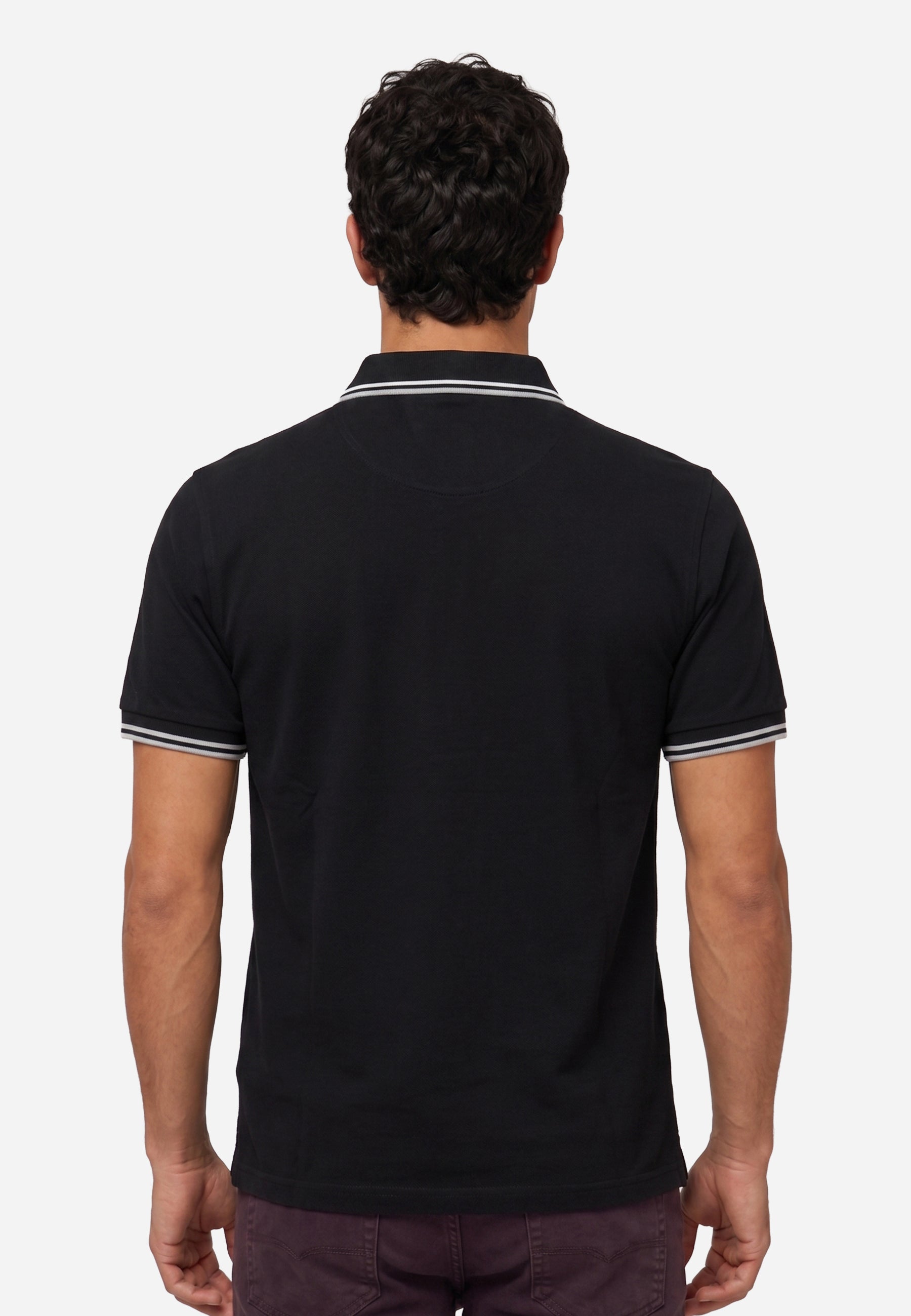 Camiseta Polo Negro Hombre H&B.