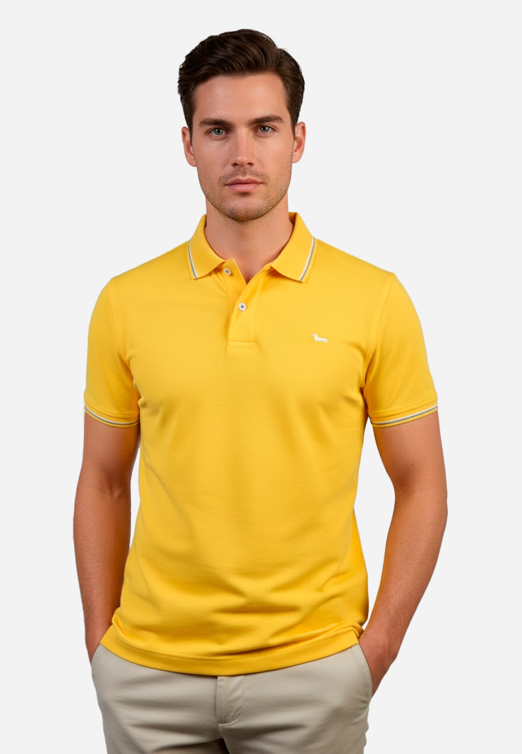 Camiseta Polo Amarrillo H&B