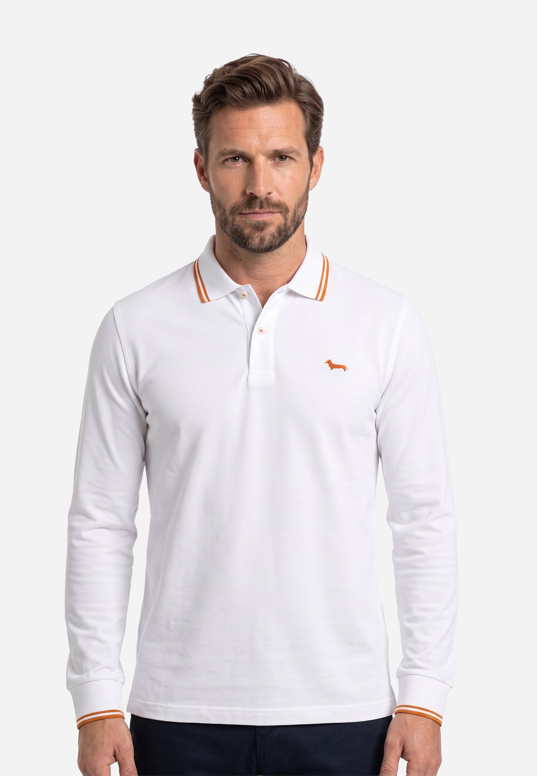 Camiseta Polo Blanca Hombre H&B.