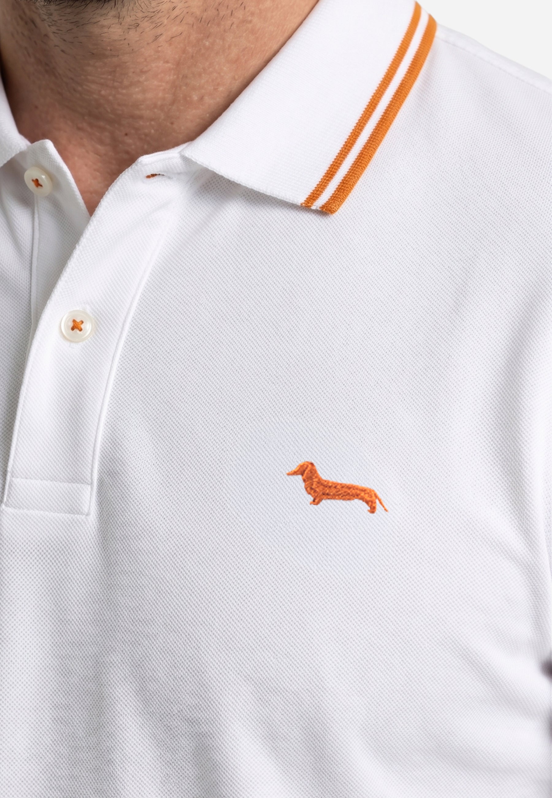 Camiseta Polo Blanca Hombre H&B.