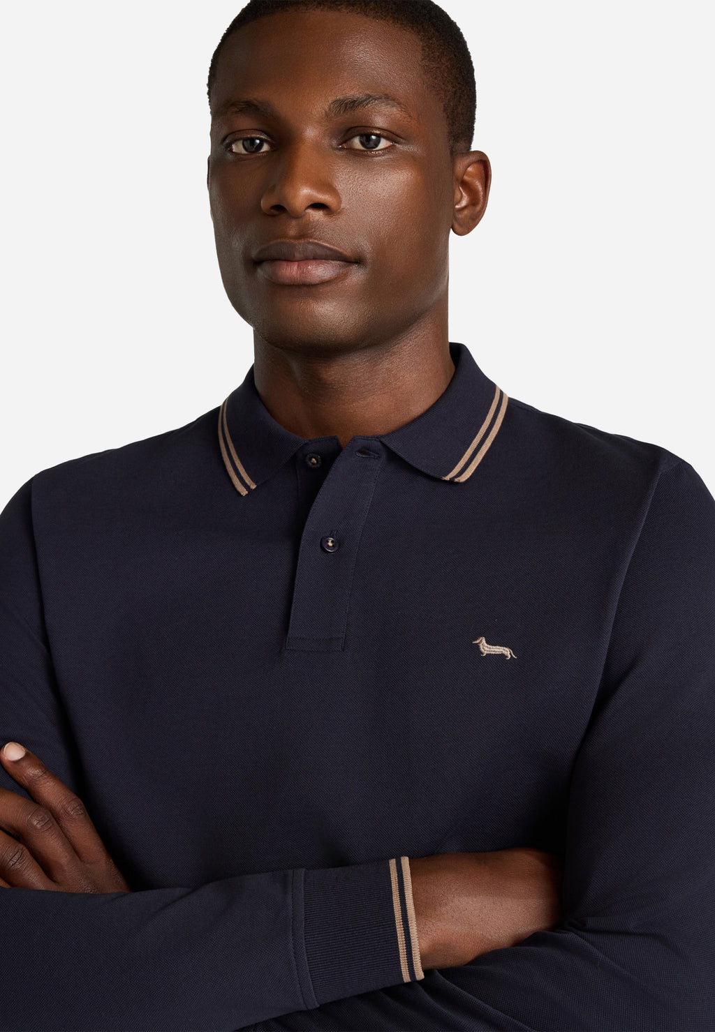 Camiseta Polo Azul Marino Hombre H&B.