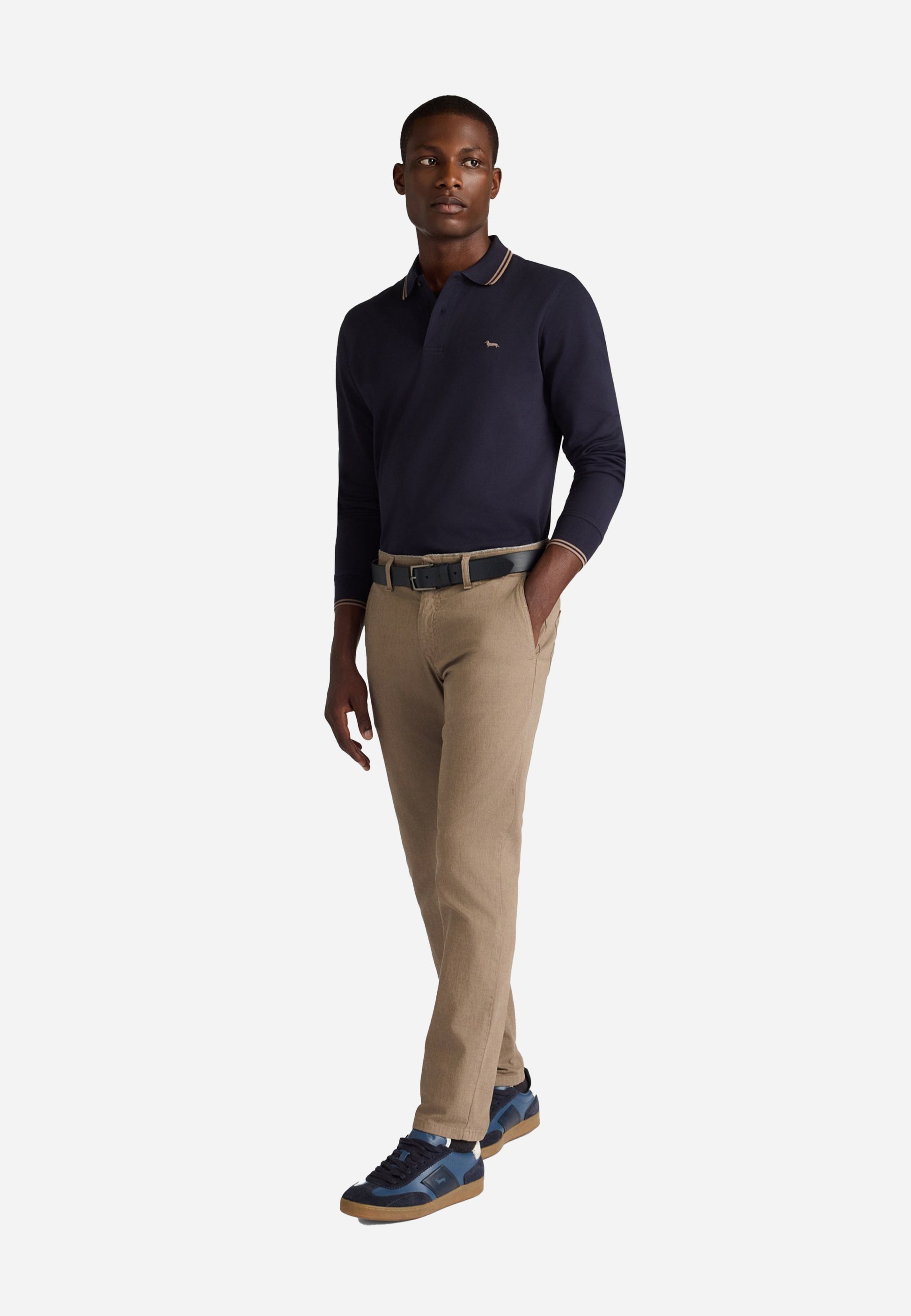 Camiseta Polo Azul Marino Hombre H&B.