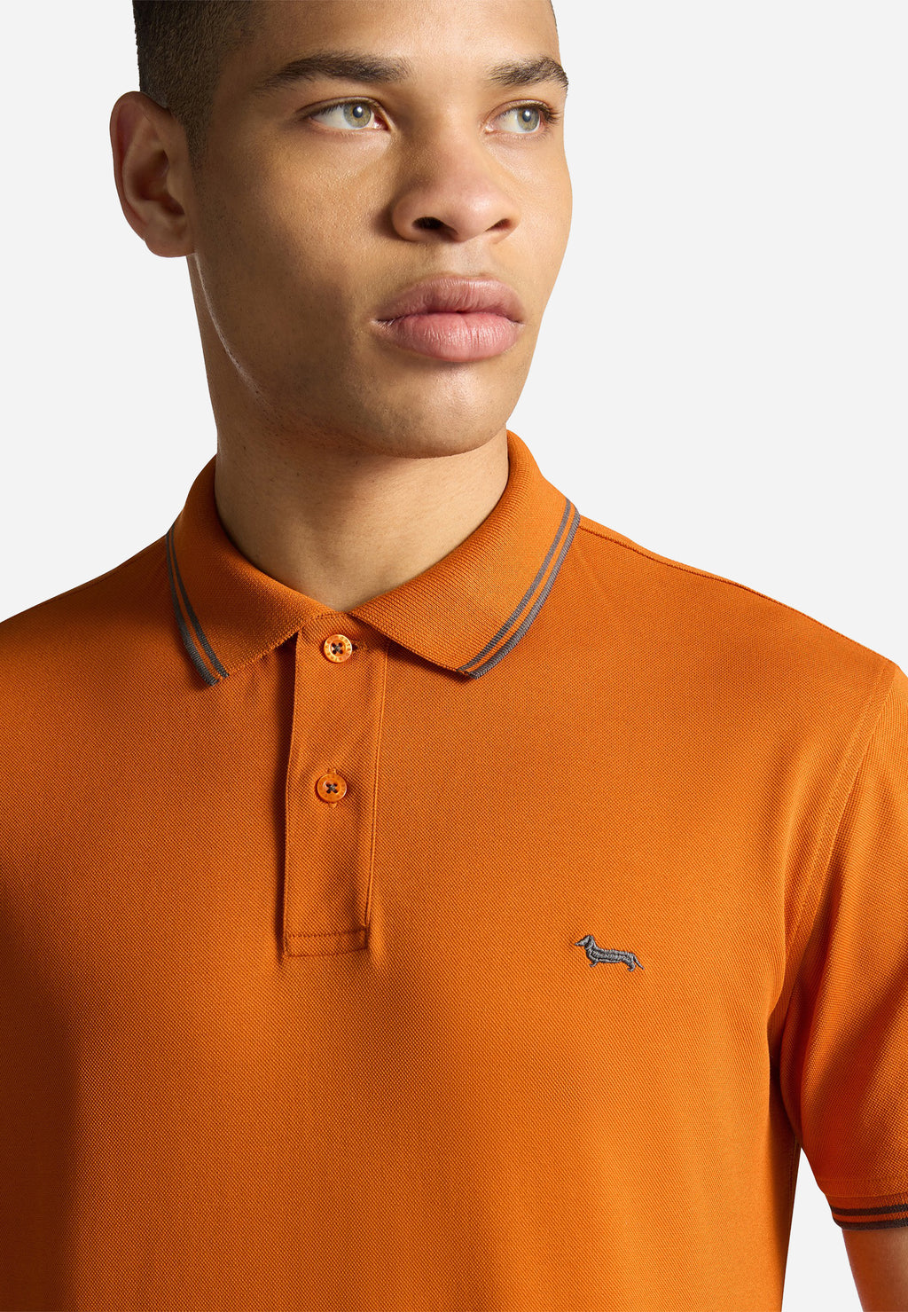 Camiseta Polo Naranja Hombre H&B.