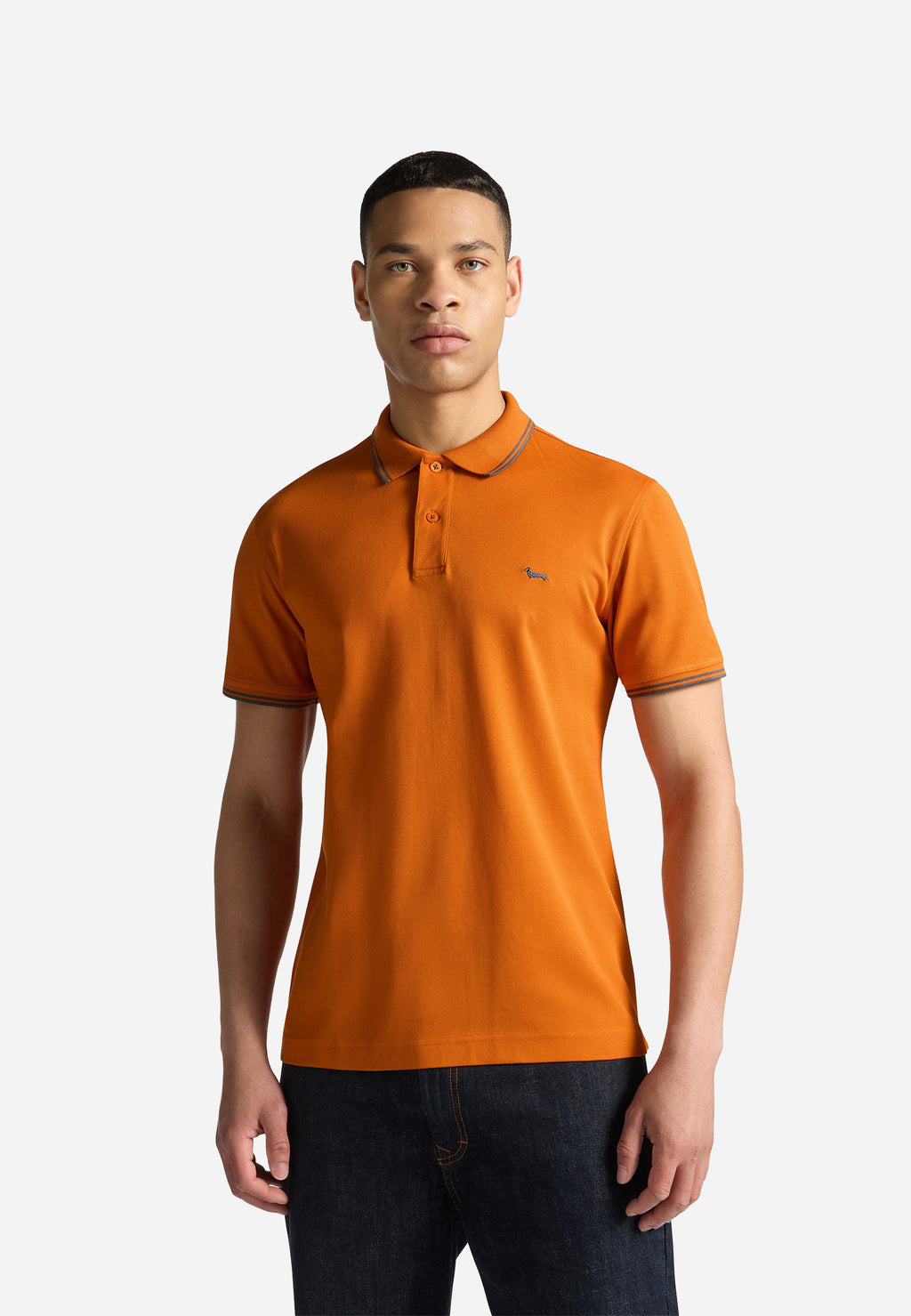 Camiseta Polo Naranja Hombre H&B.